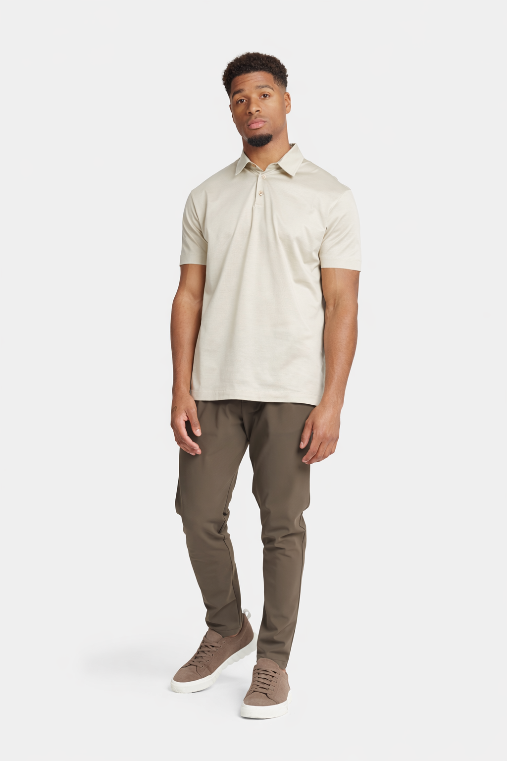 Sandstone Beige Polo Shirt
