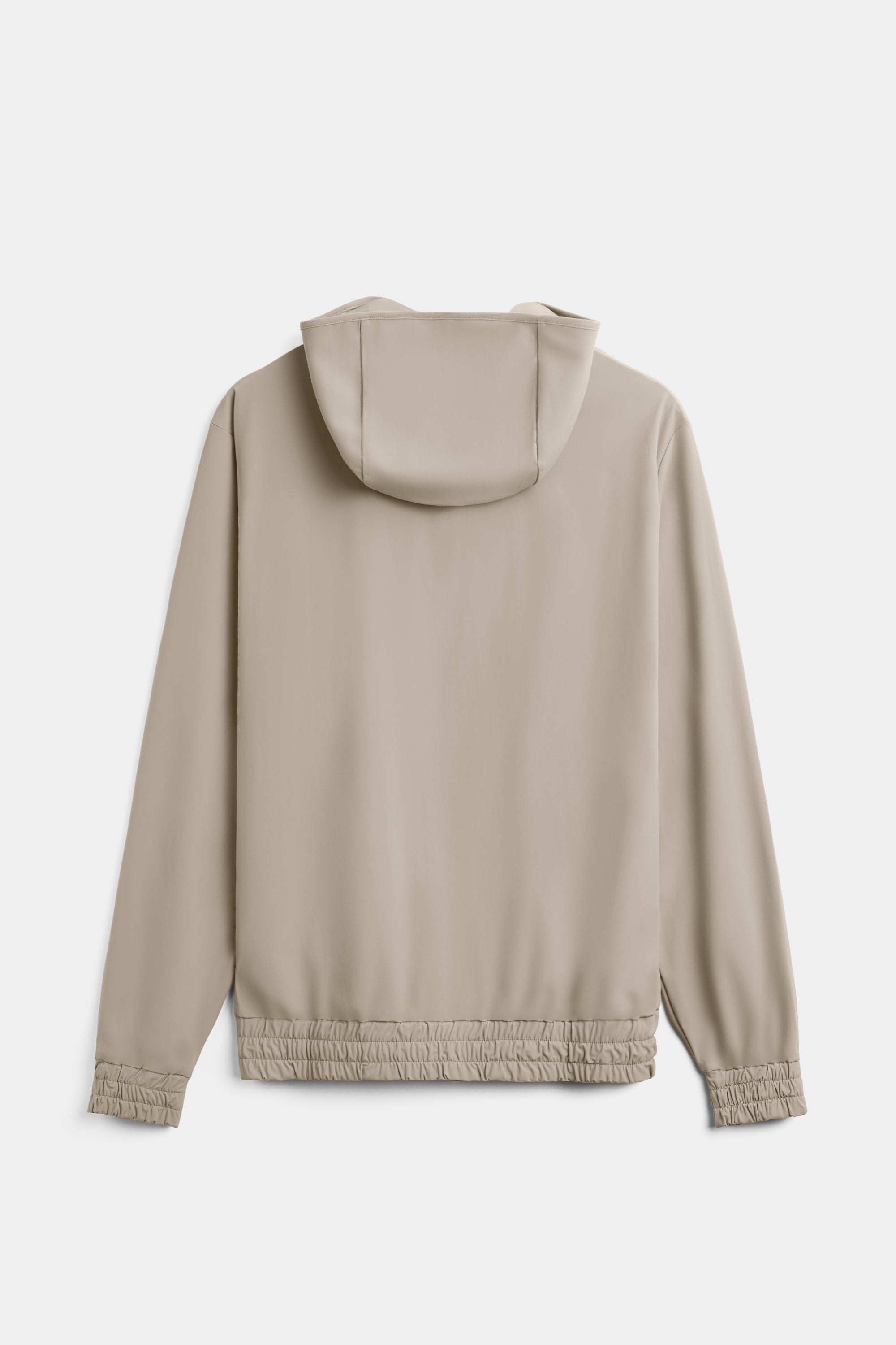 Light Beige Hooded Tech Vest