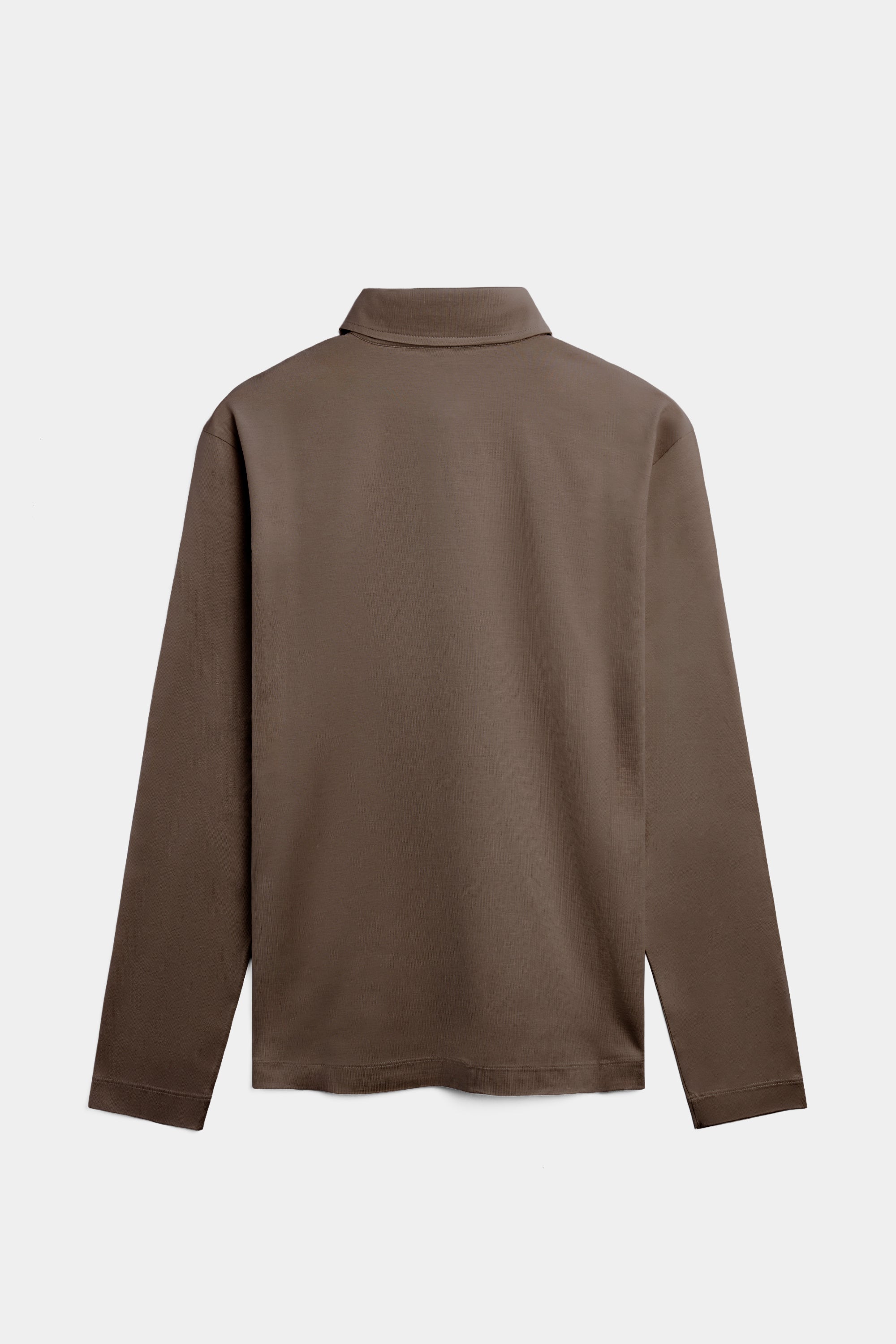 Desert Taupe Longsleeve Polo Shirt
