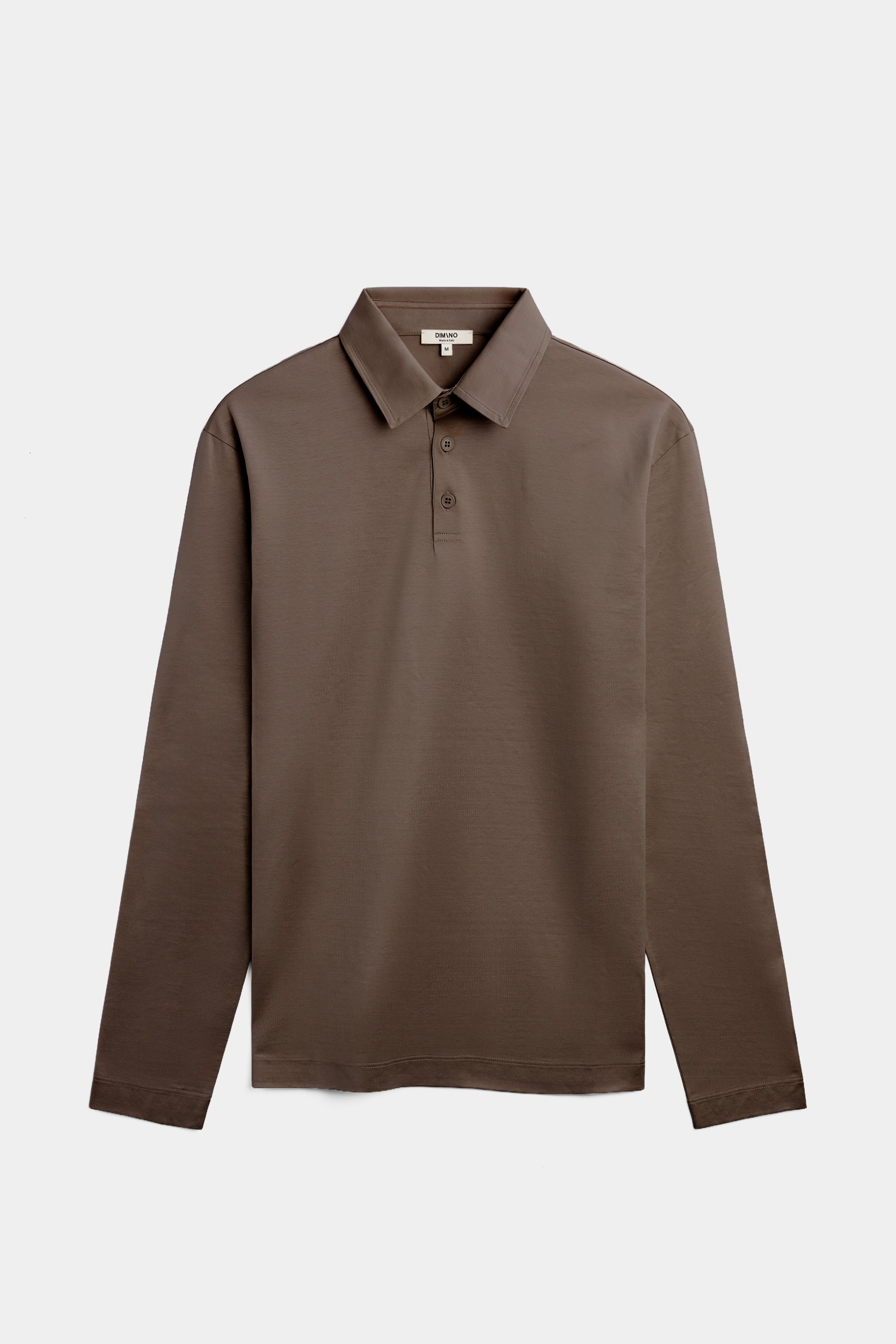 Desert Taupe Longsleeve Polo Shirt