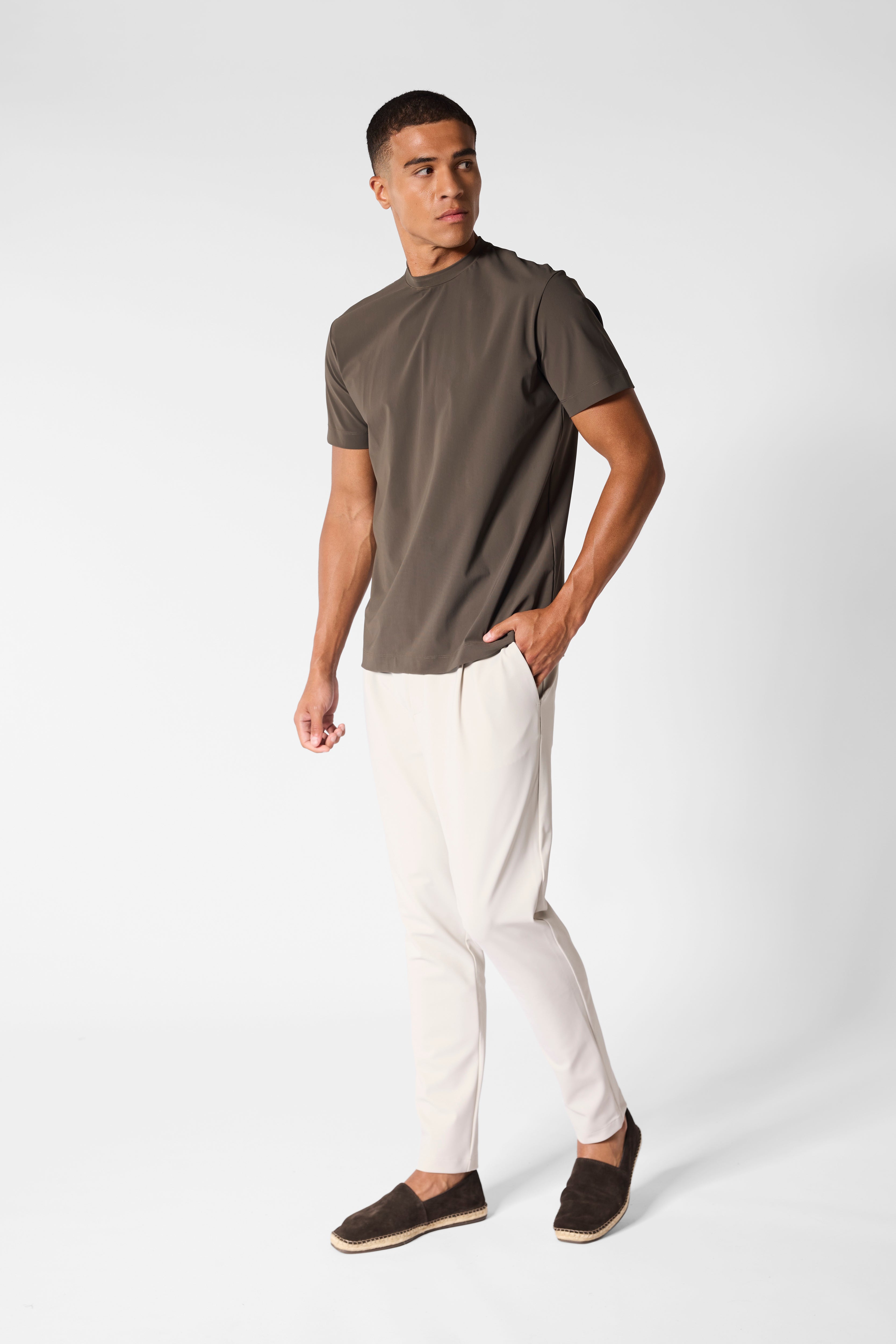 Mocha Brown Tech T-shirt