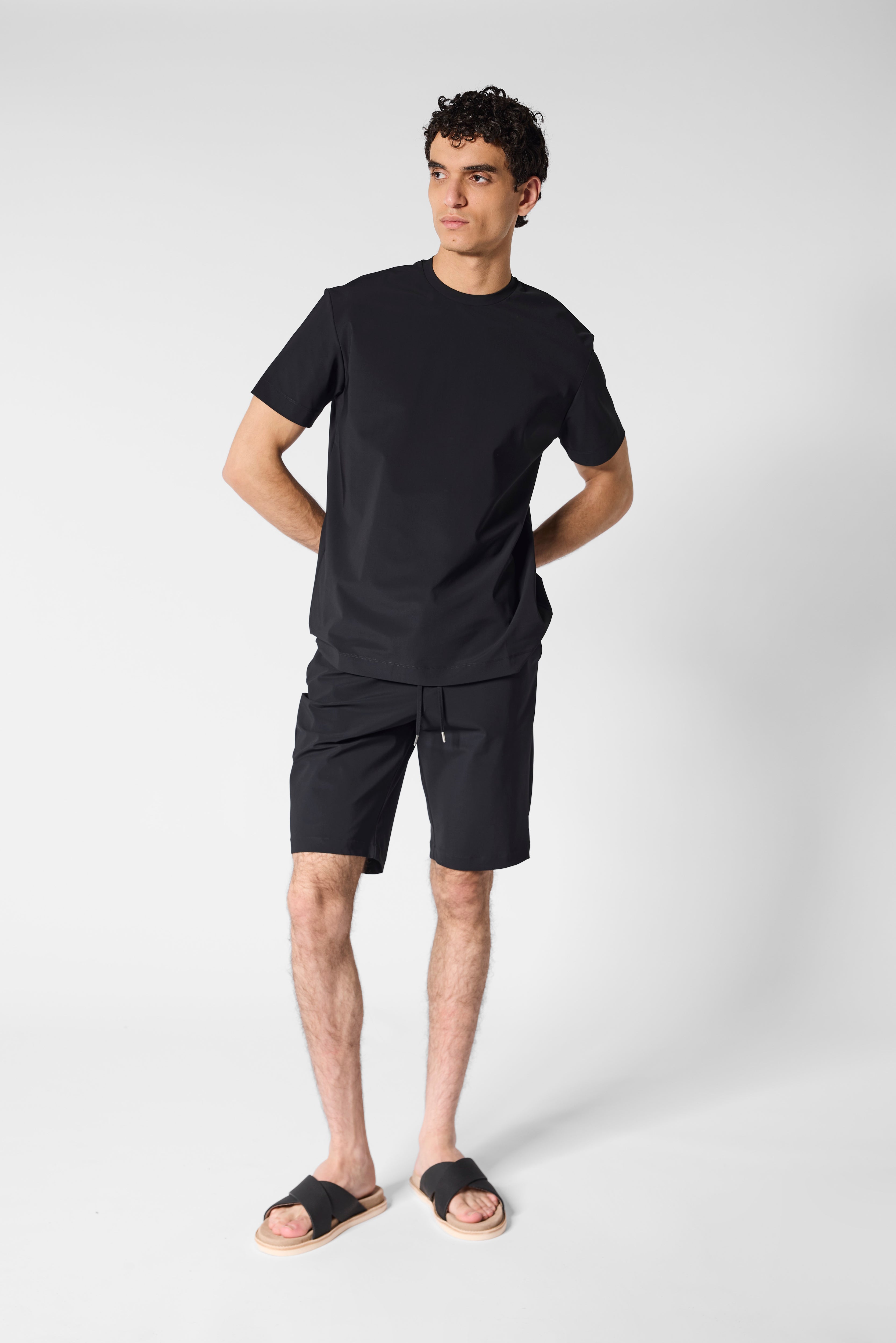 Onyx Black Tech Shorts