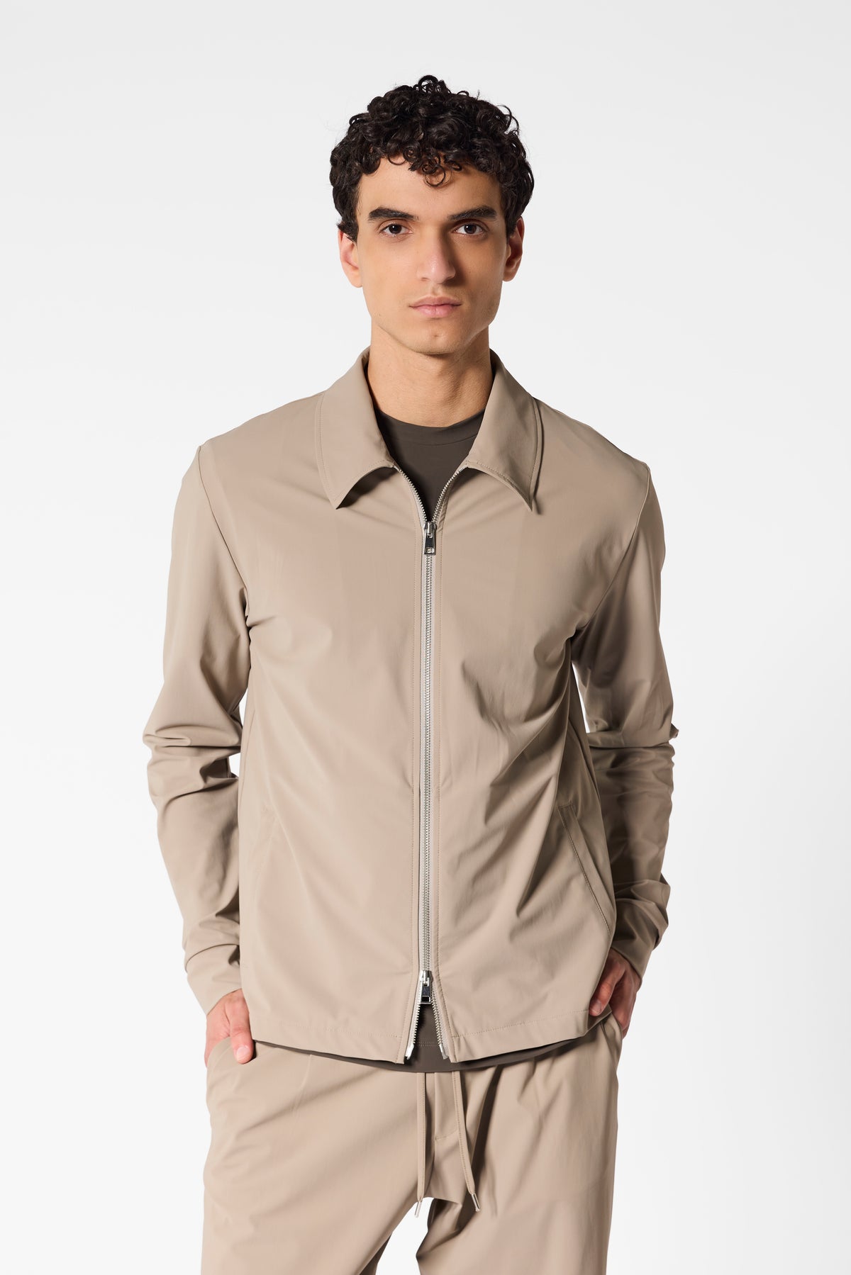 Light Beige Signature Tech Suit