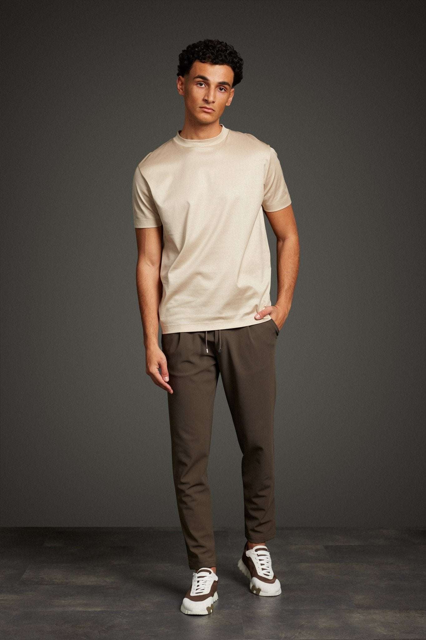 Camel Beige T-shirt - DIMANO