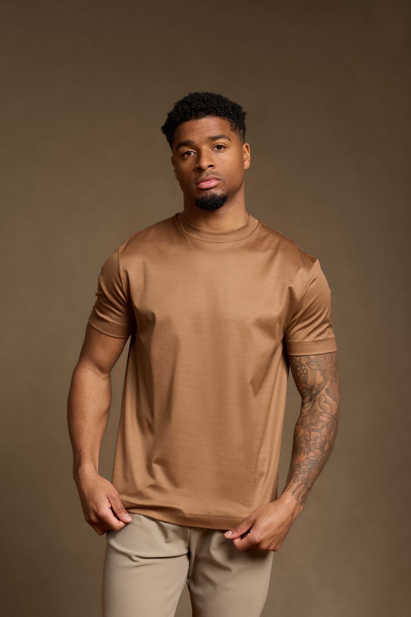 Caramel Brown T-shirt - DIMANO