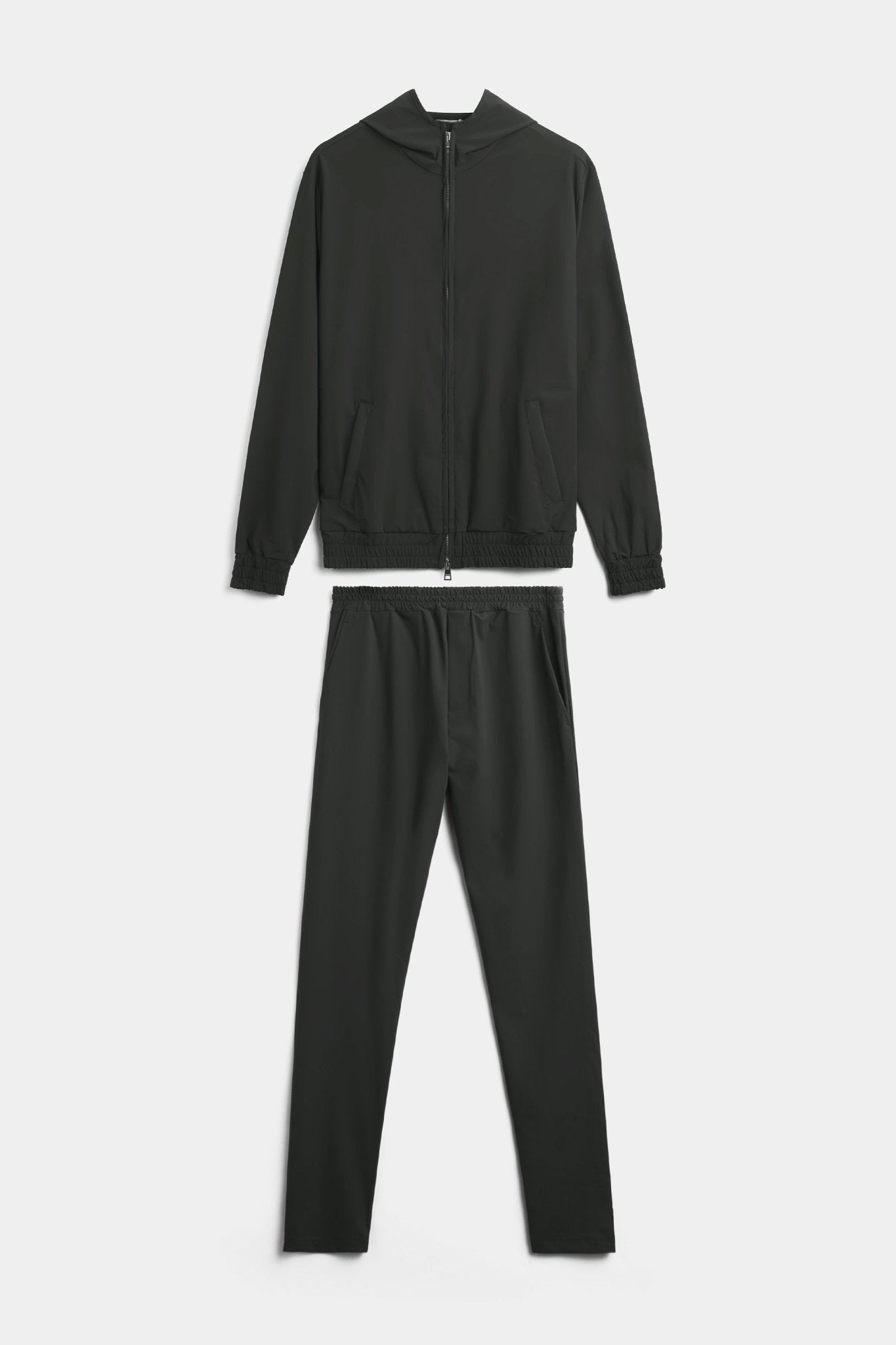 Dark Green Hooded Tech Suit - DIMANO