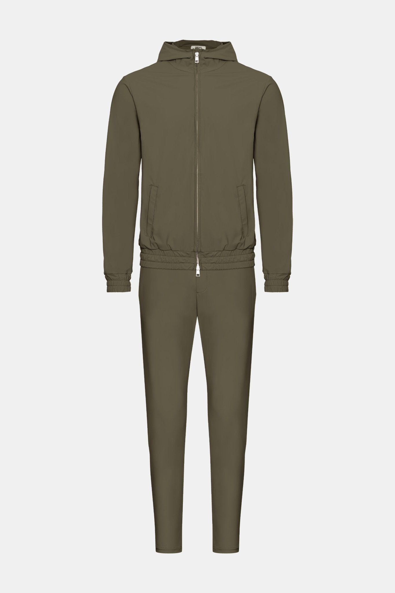 Dark Green Hooded Tech Suit - DIMANO