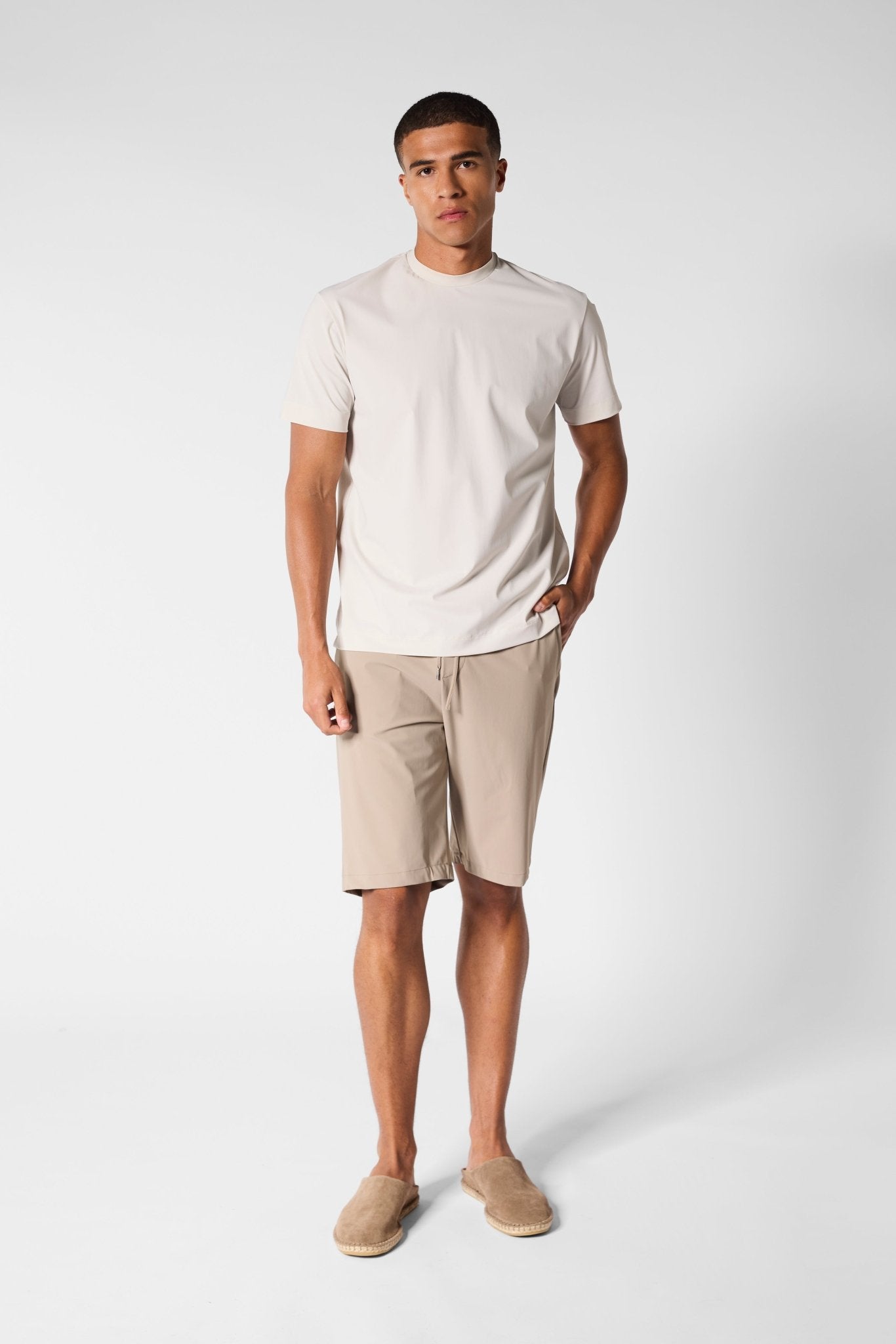 Ivory White Tech T-shirt - DIMANO