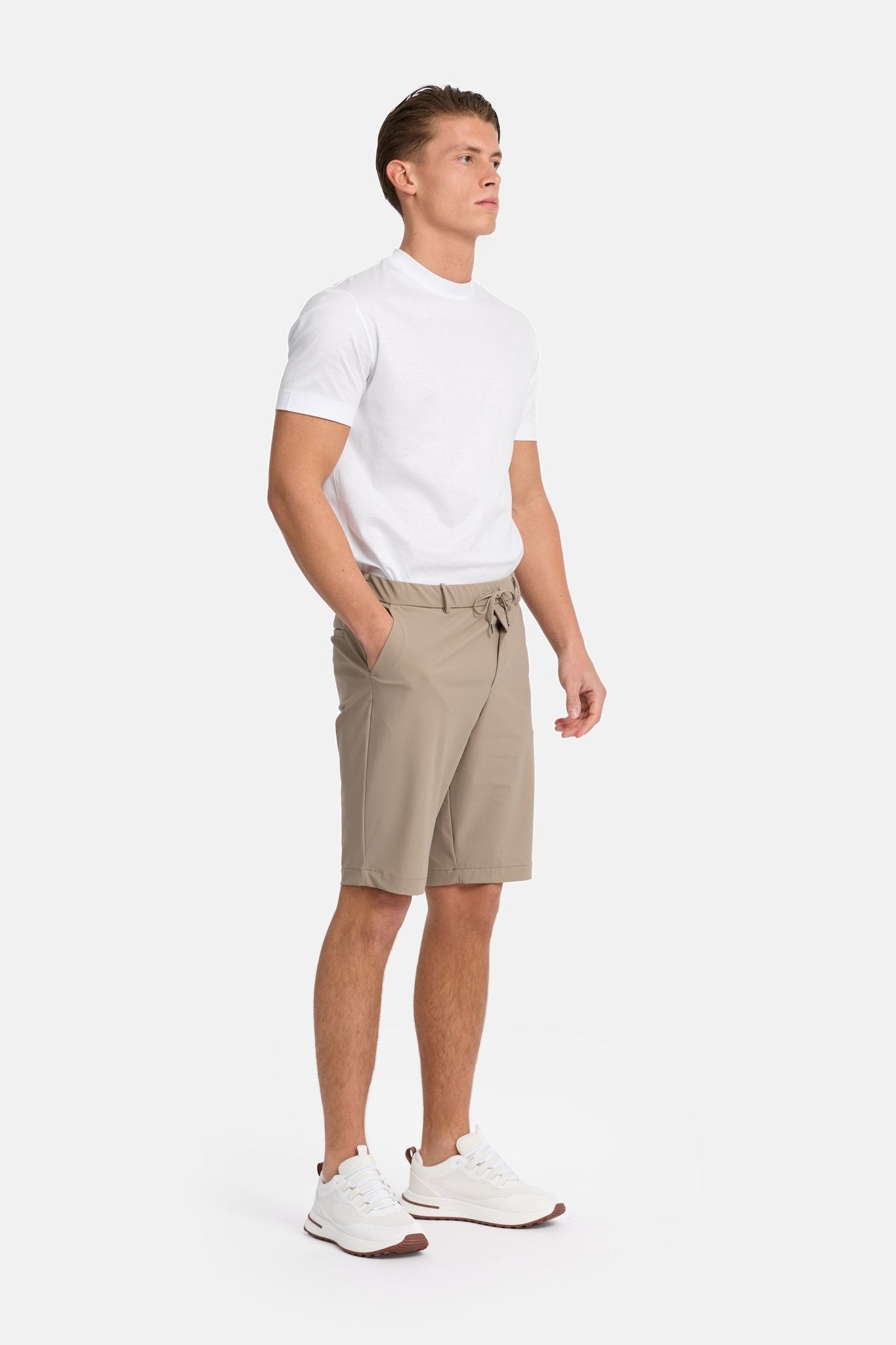 Light Beige Tech Shorts - DIMANO