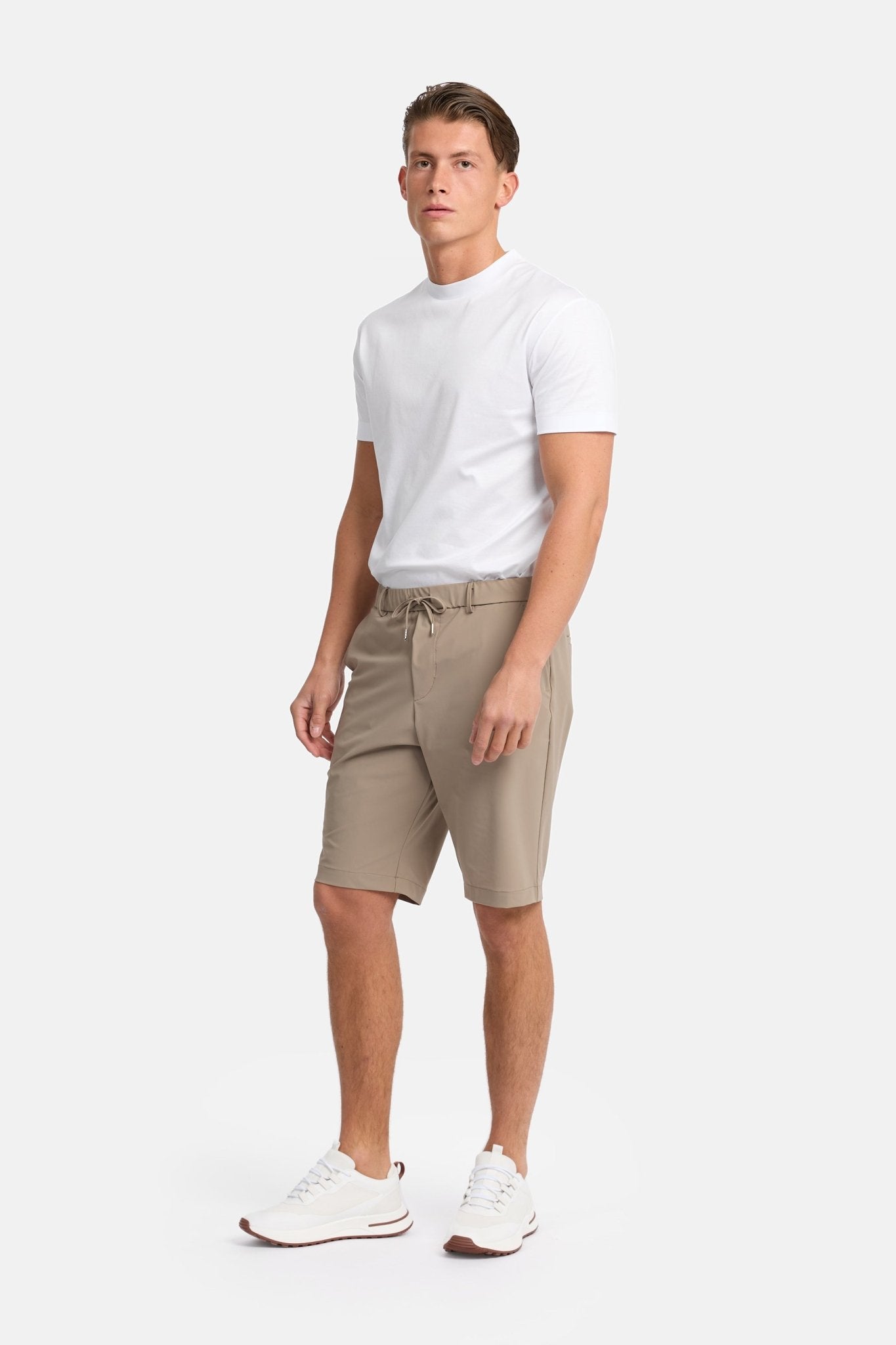 Light Beige Tech Shorts - DIMANO