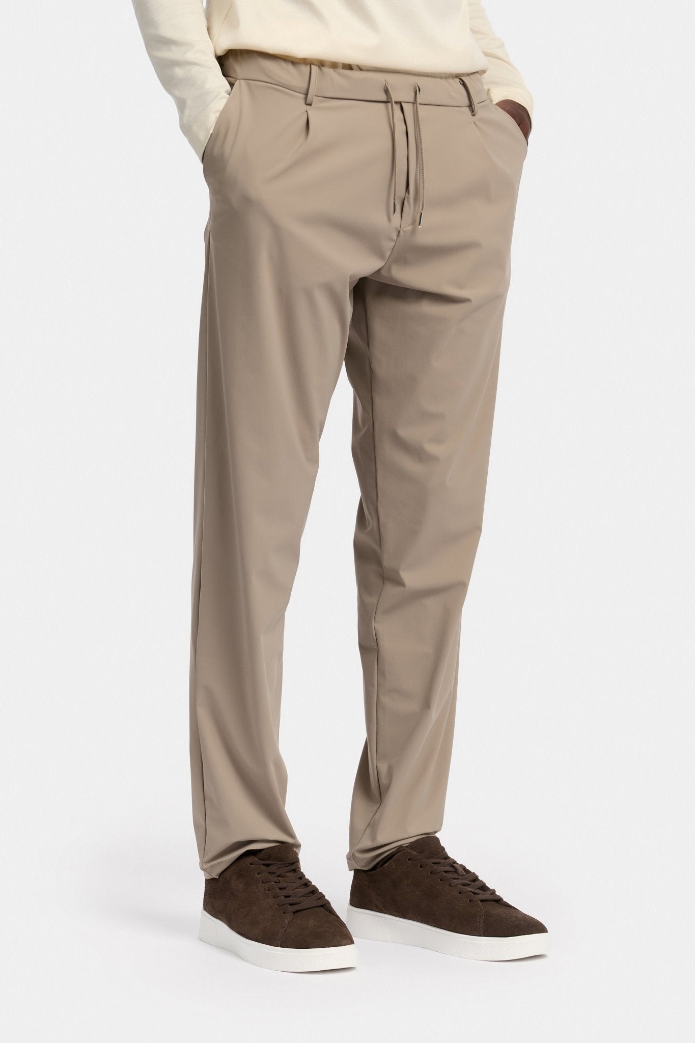 Light Beige Urban Tech Pants - DIMANO