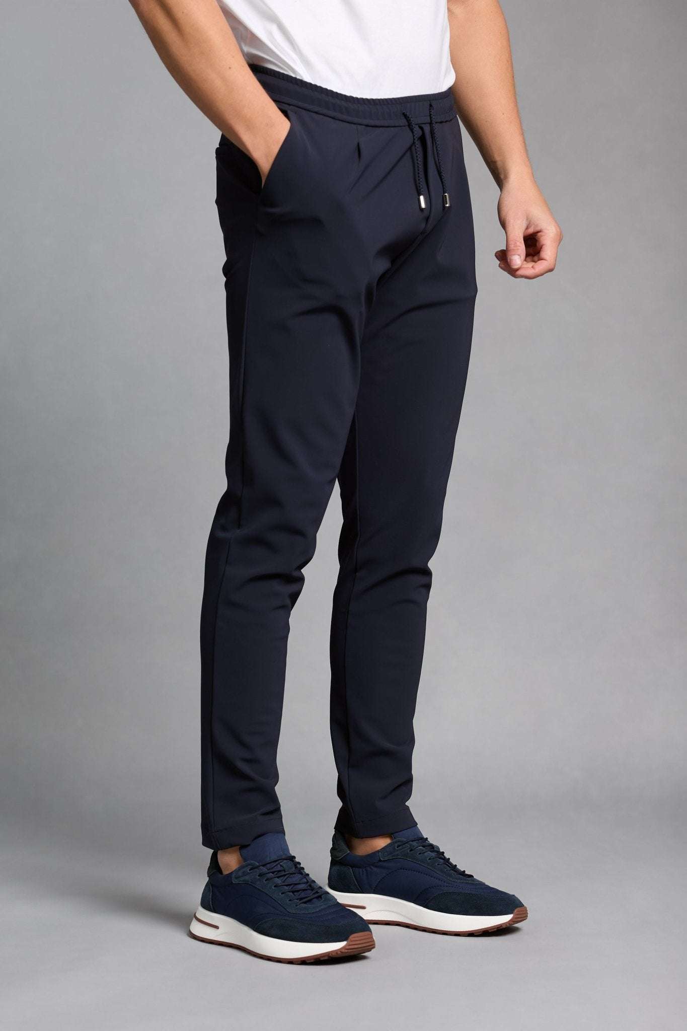 Midnight Blue Smart Pants - DIMANO