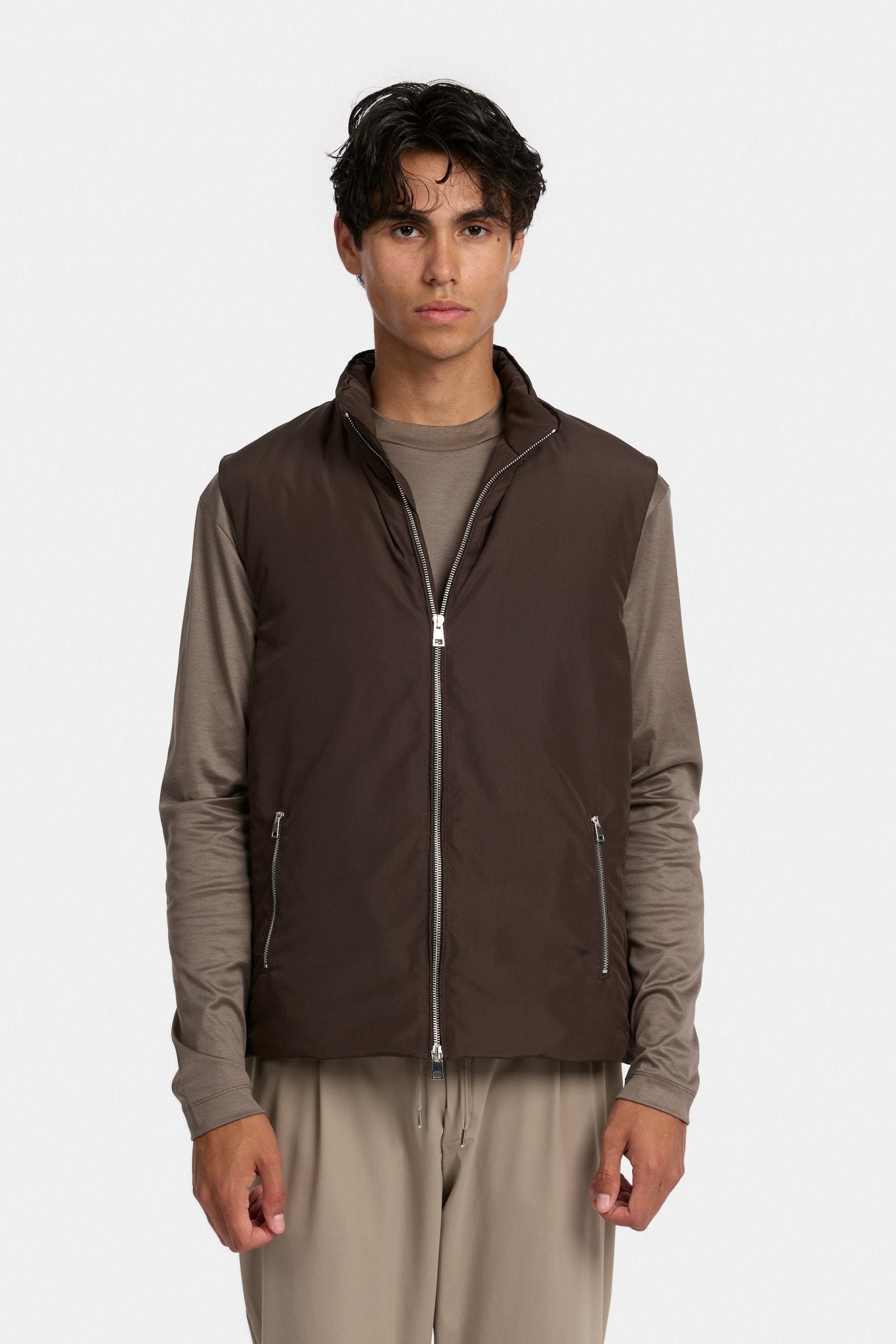 Mocha Brown Bodywarmer - DIMANO