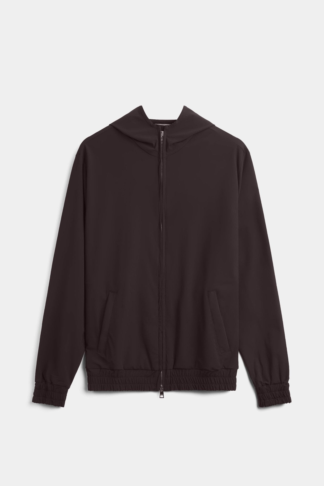 Mocha Brown Hooded Tech Vest - DIMANO