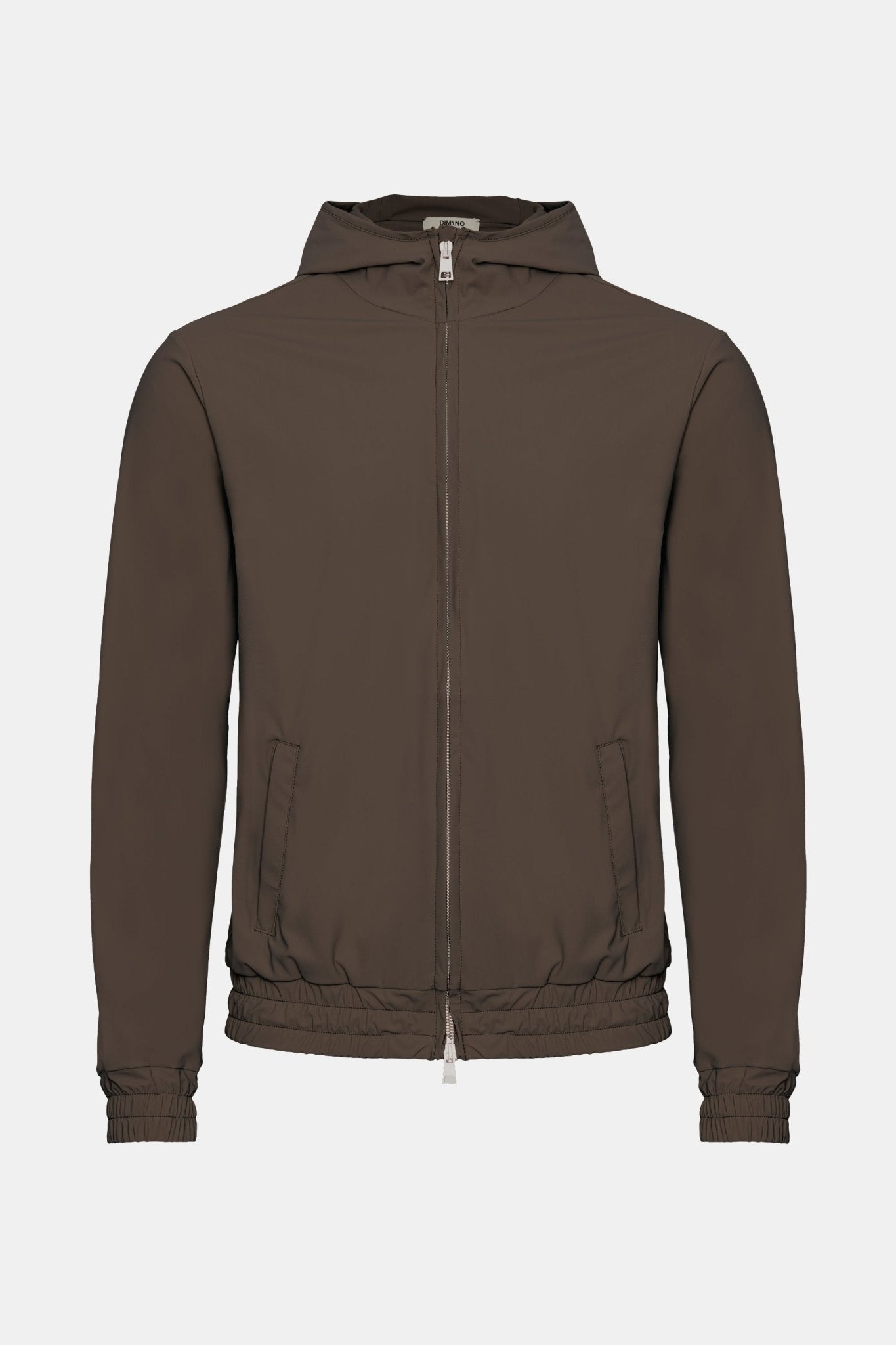 Mocha Brown Hooded Tech Vest - DIMANO