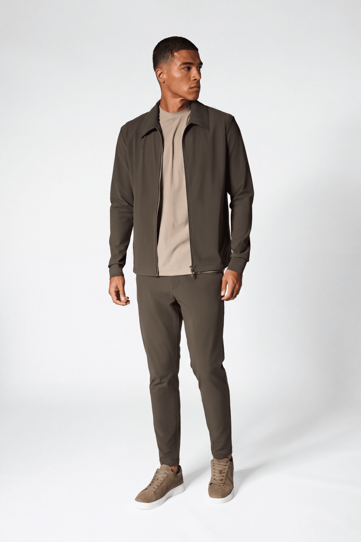 Mocha Brown Signature Tech Suit - DIMANO