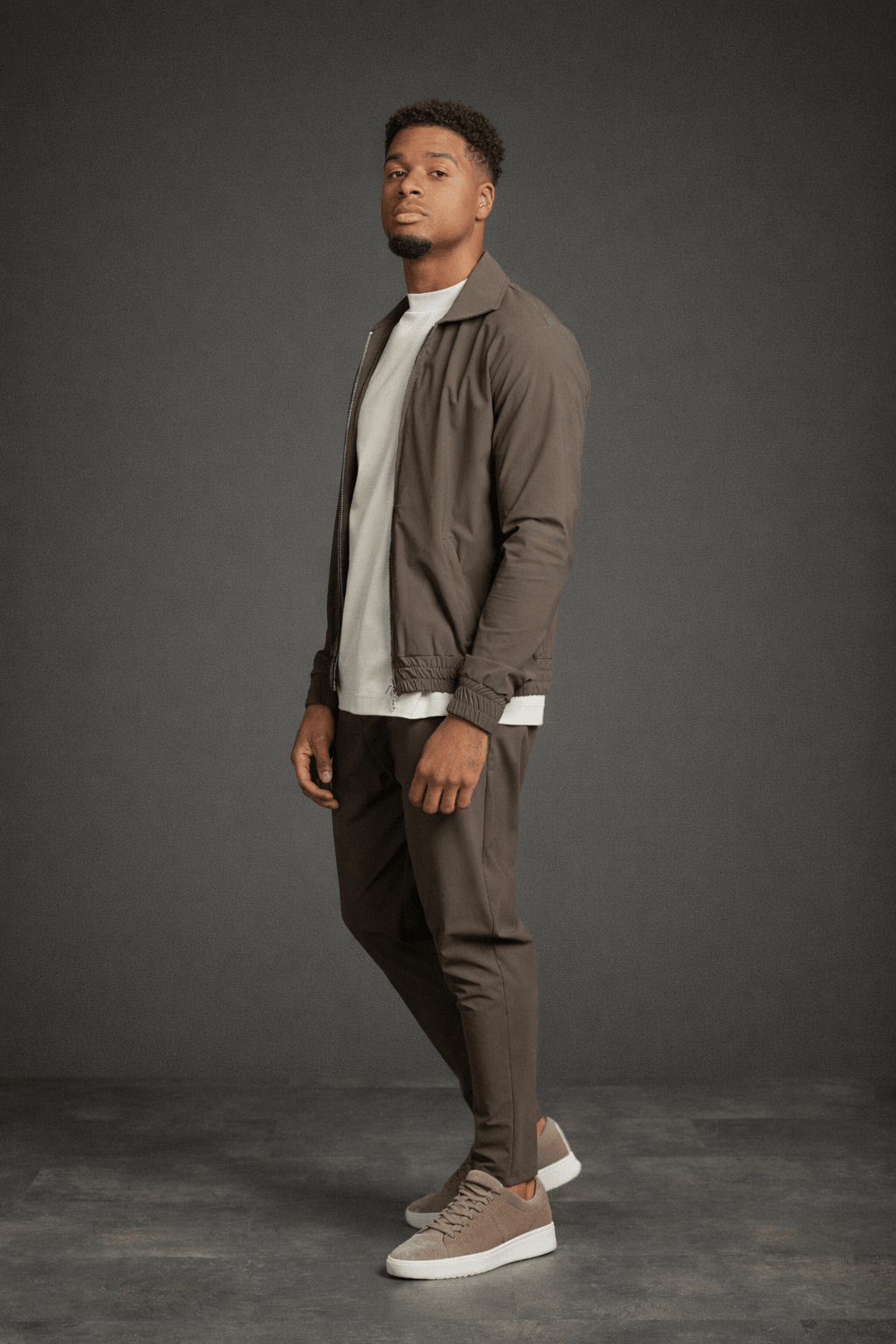 Mocha Brown Tech Suit - DIMANO