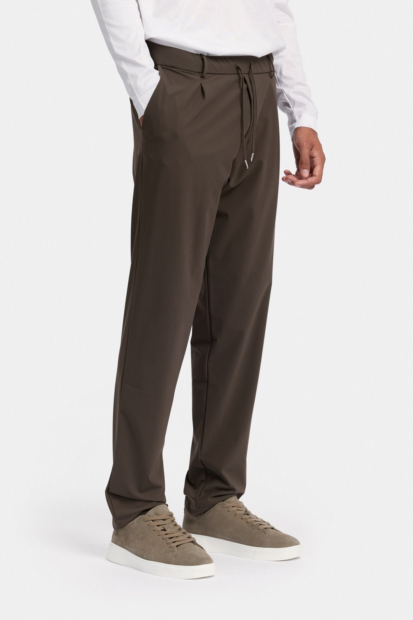 Mocha Brown Urban Tech Pants - DIMANO