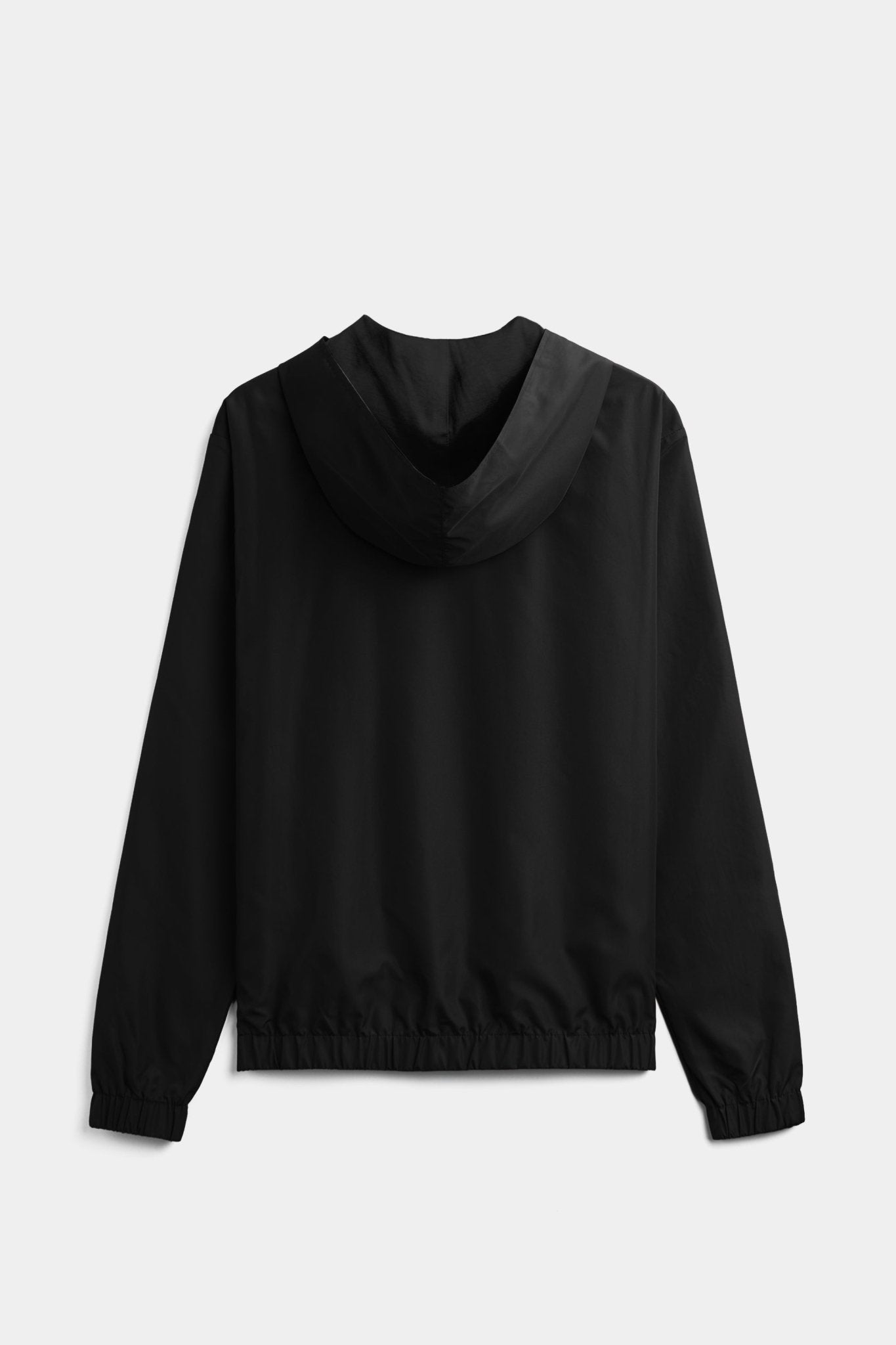 Onyx Black Hooded Blend Jacket - DIMANO