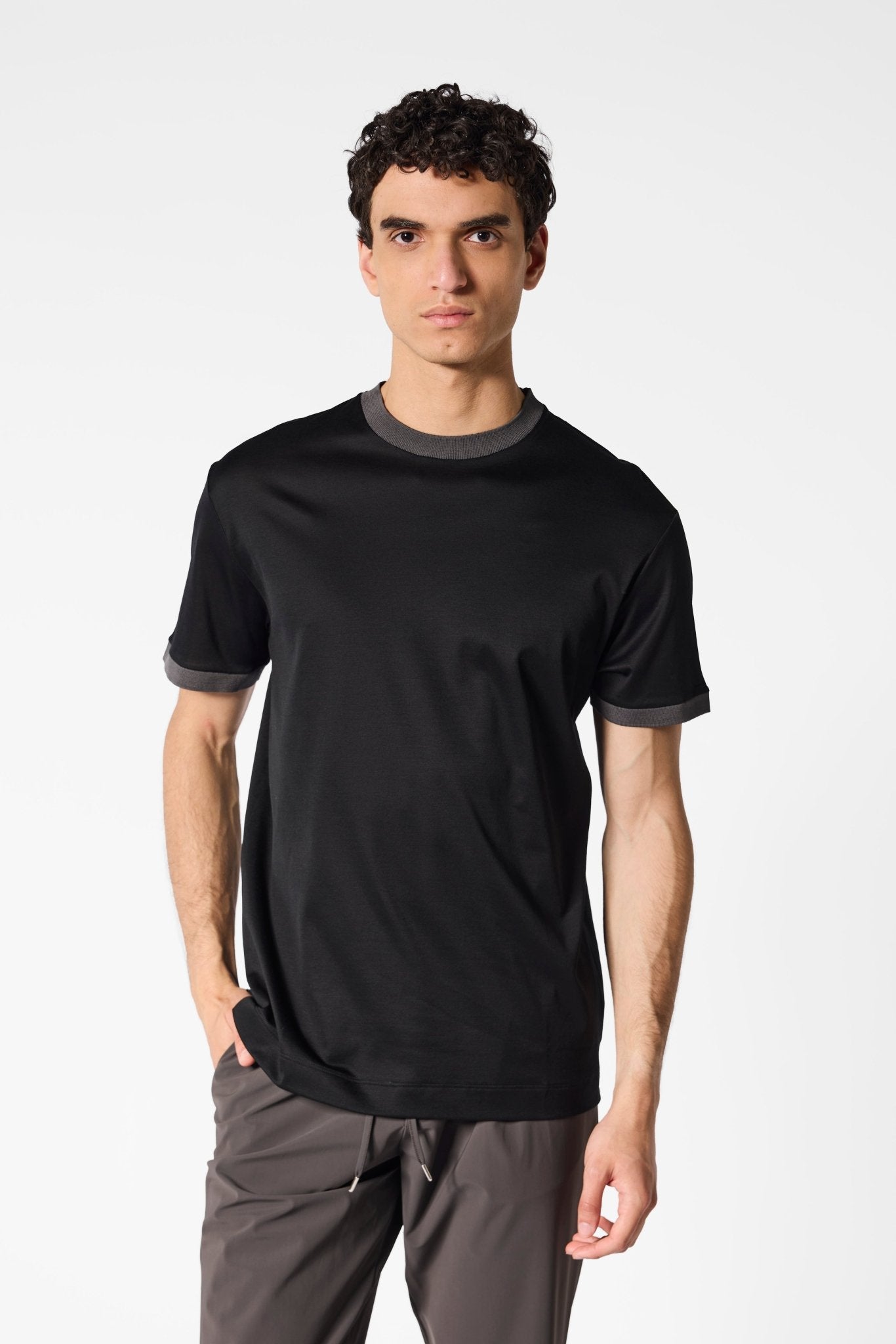 Onyx Black Milano T-shirt - DIMANO
