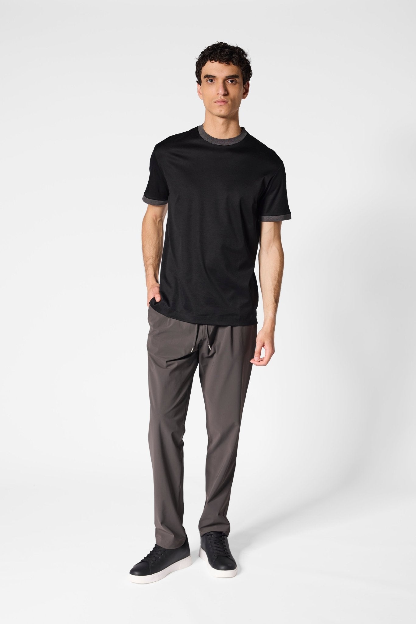 Onyx Black Milano T-shirt - DIMANO