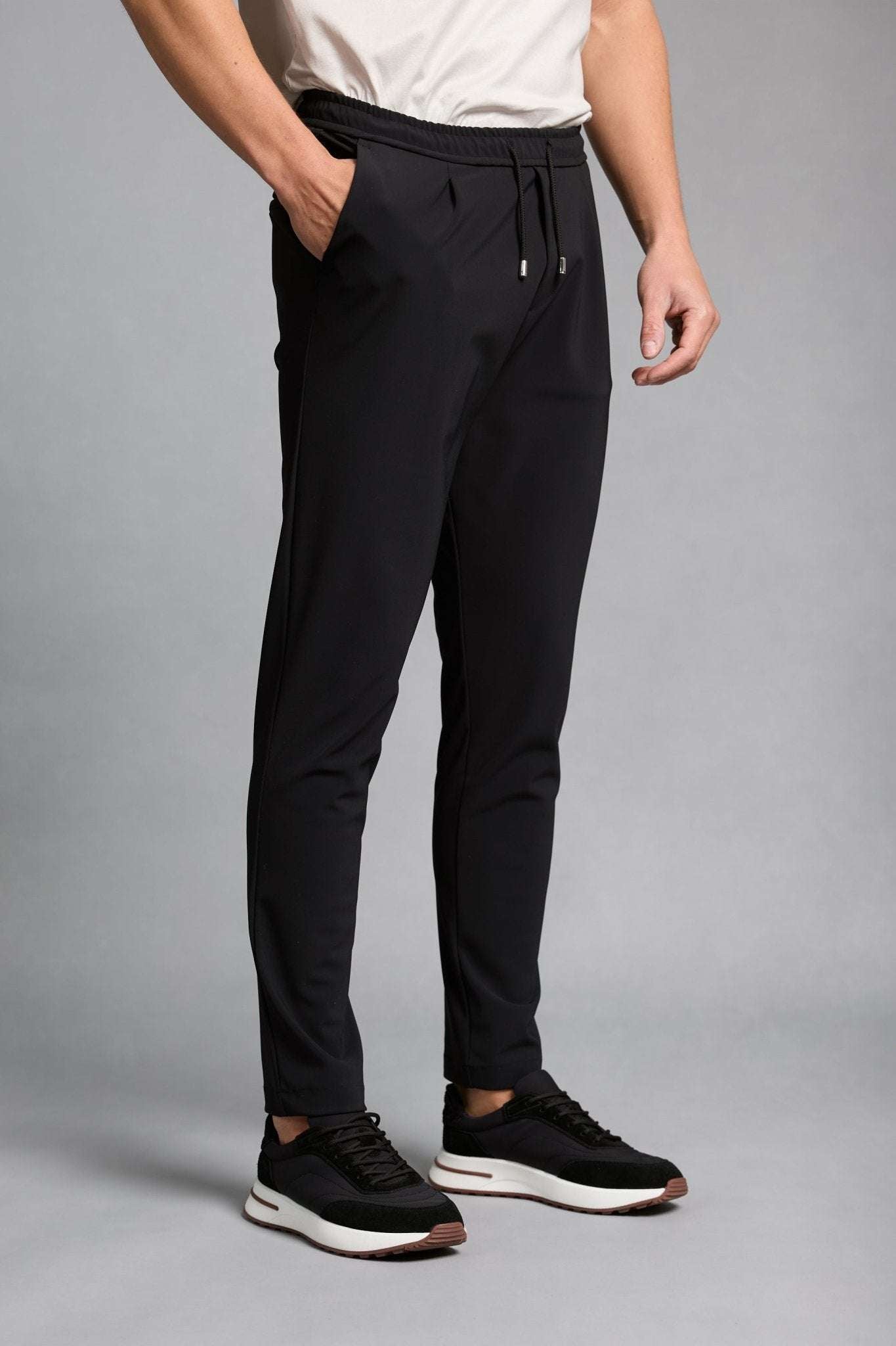 Onyx Black Smart Pants - DIMANO