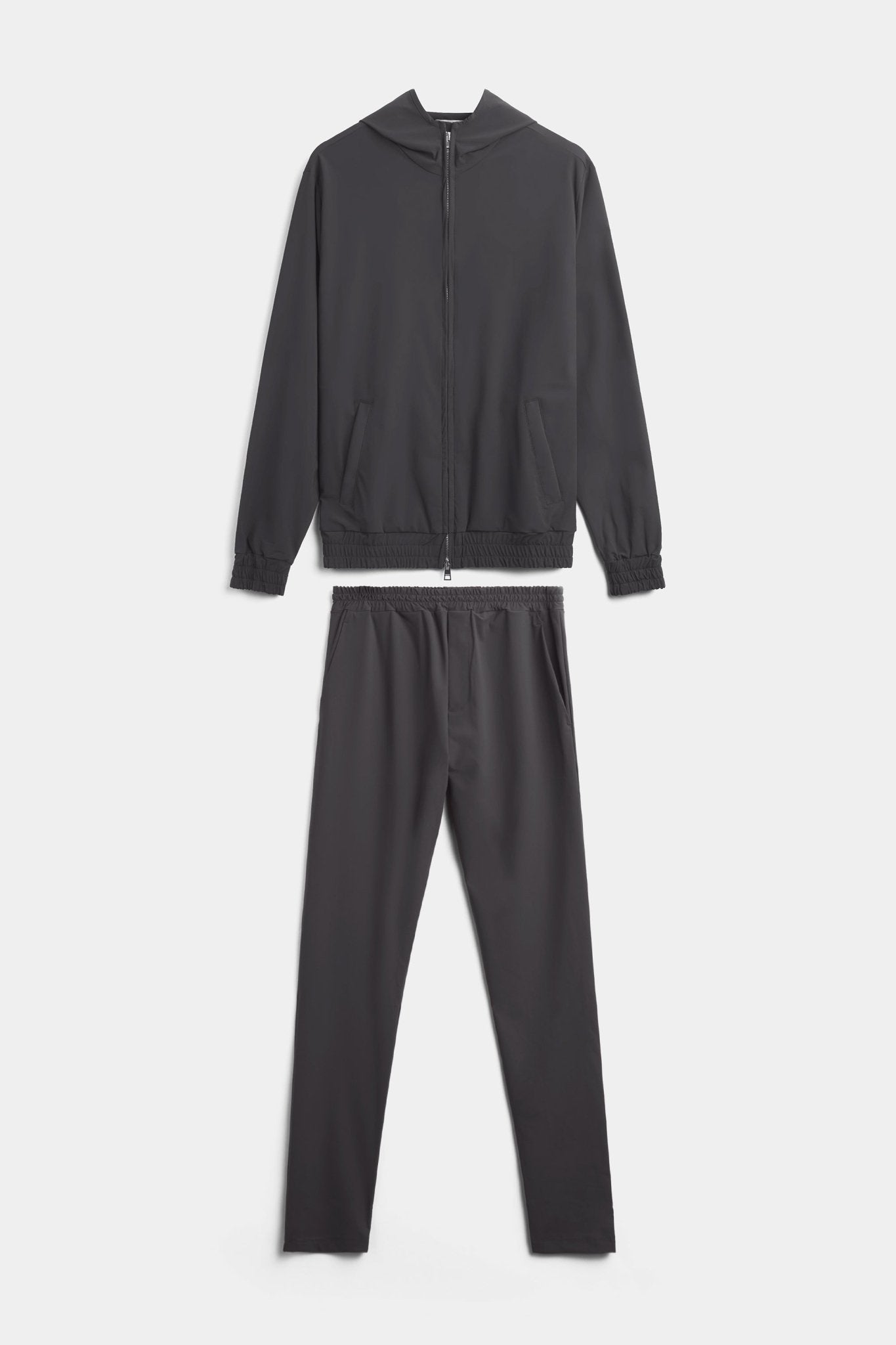 Slate Grey Hooded Tech Suit - DIMANO