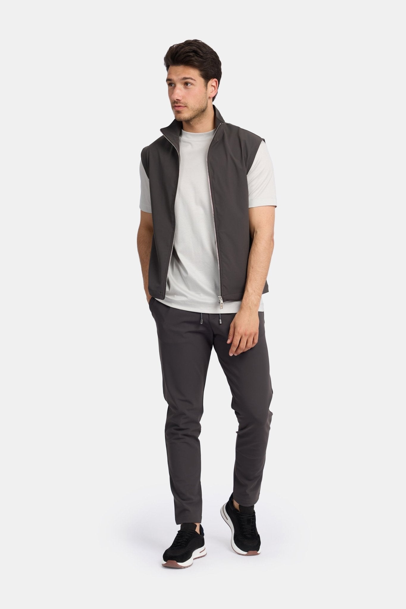 Slate Grey Tech Gilet - DIMANO