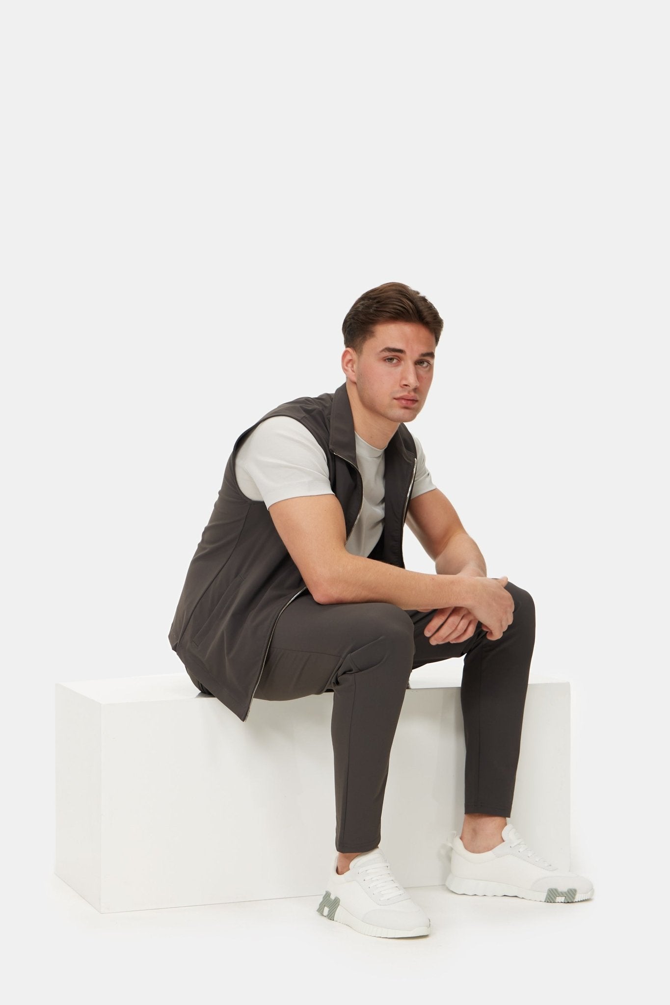 Slate Grey Tech Gilet - DIMANO