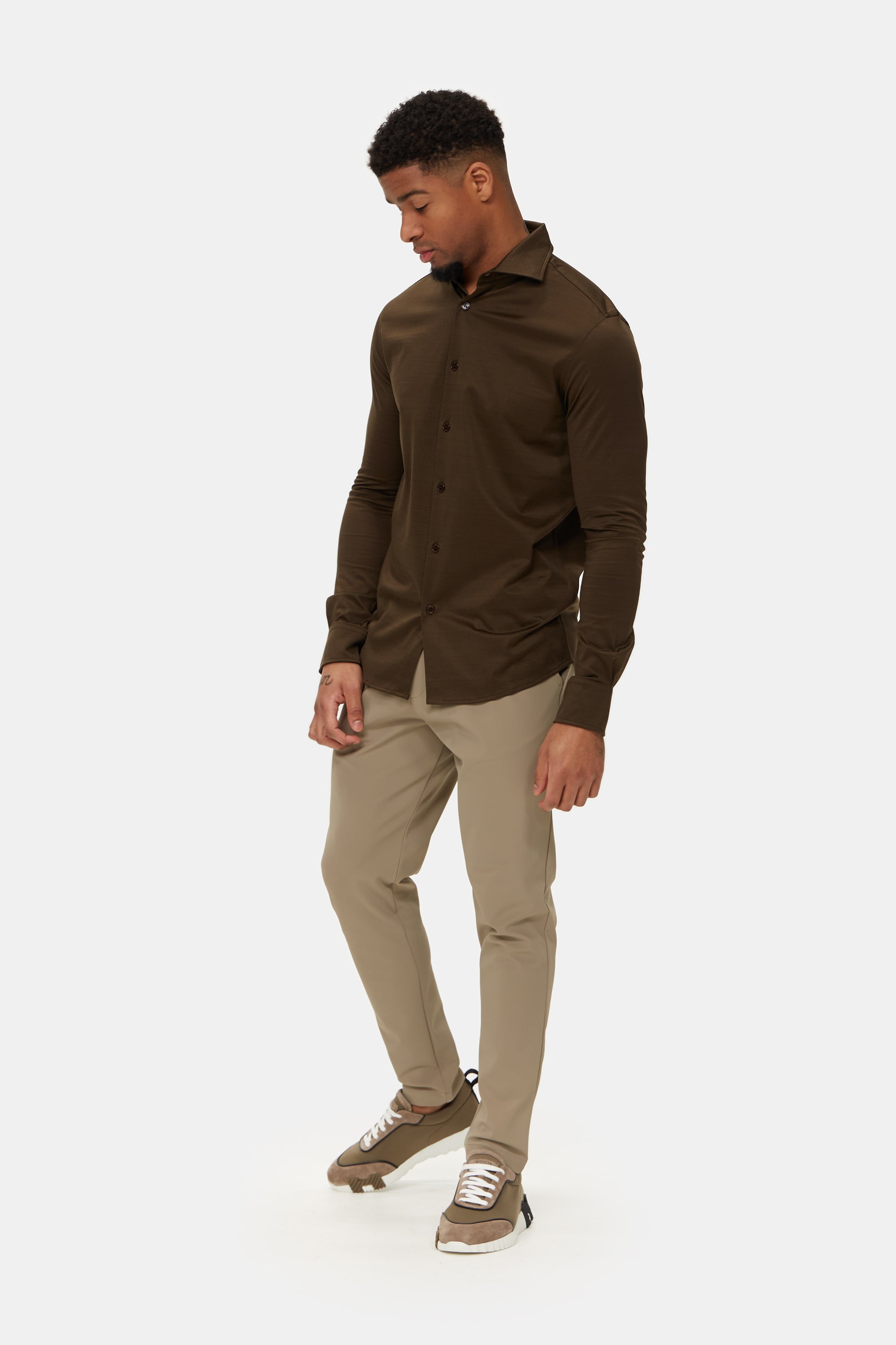 Mocha Brown Formal Shirt