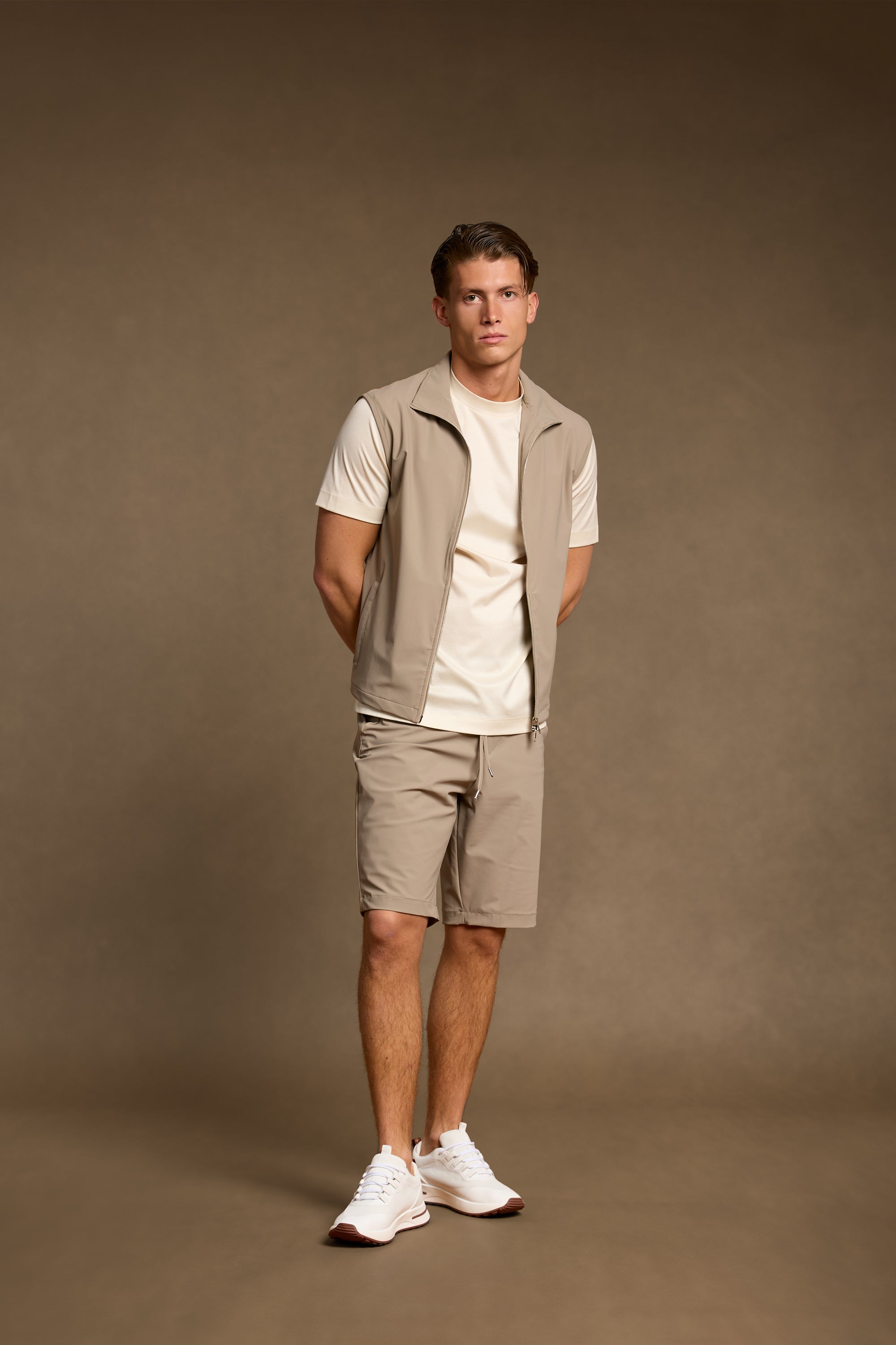 Light Beige Tech Gilet