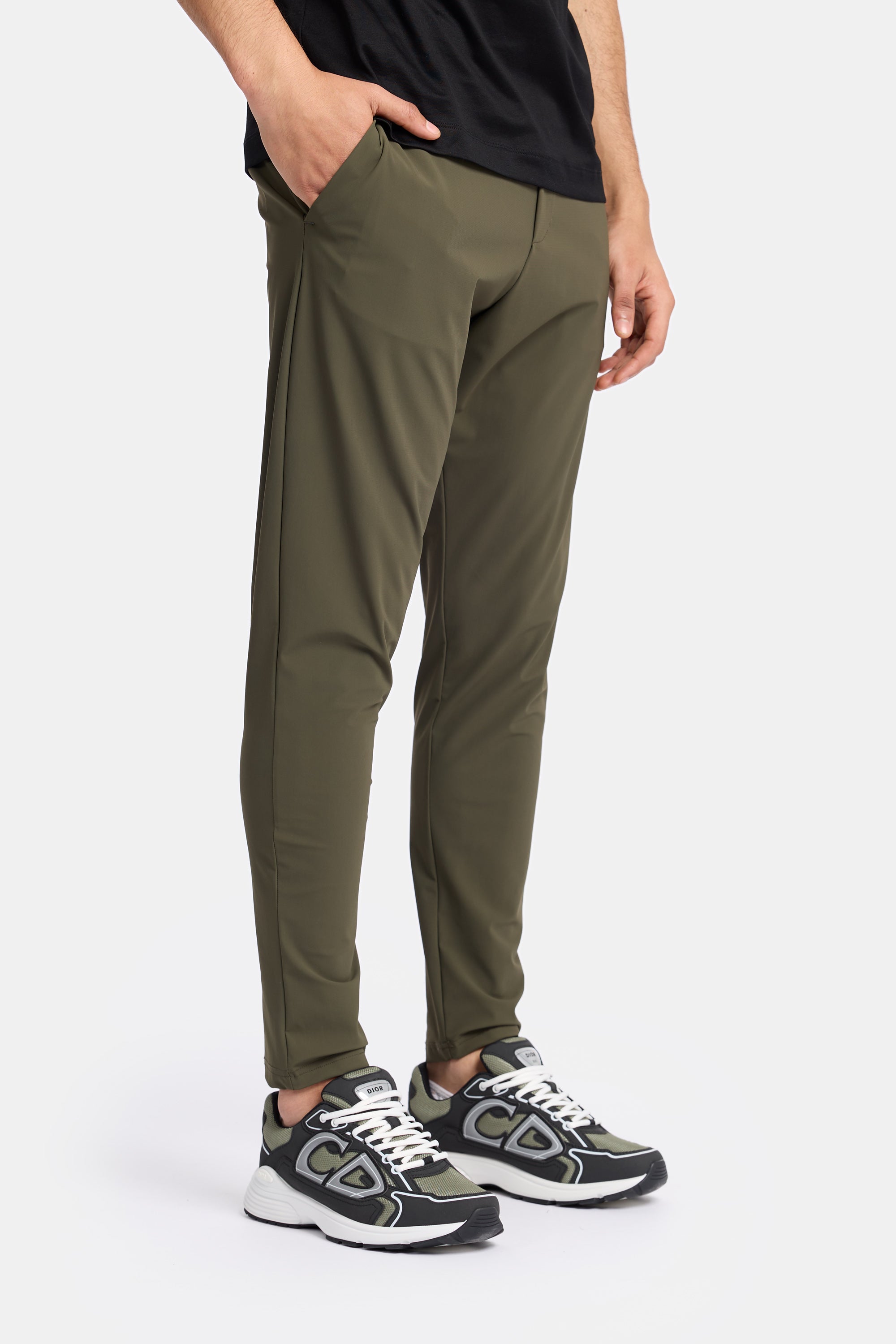 Dark Green Tech Pants