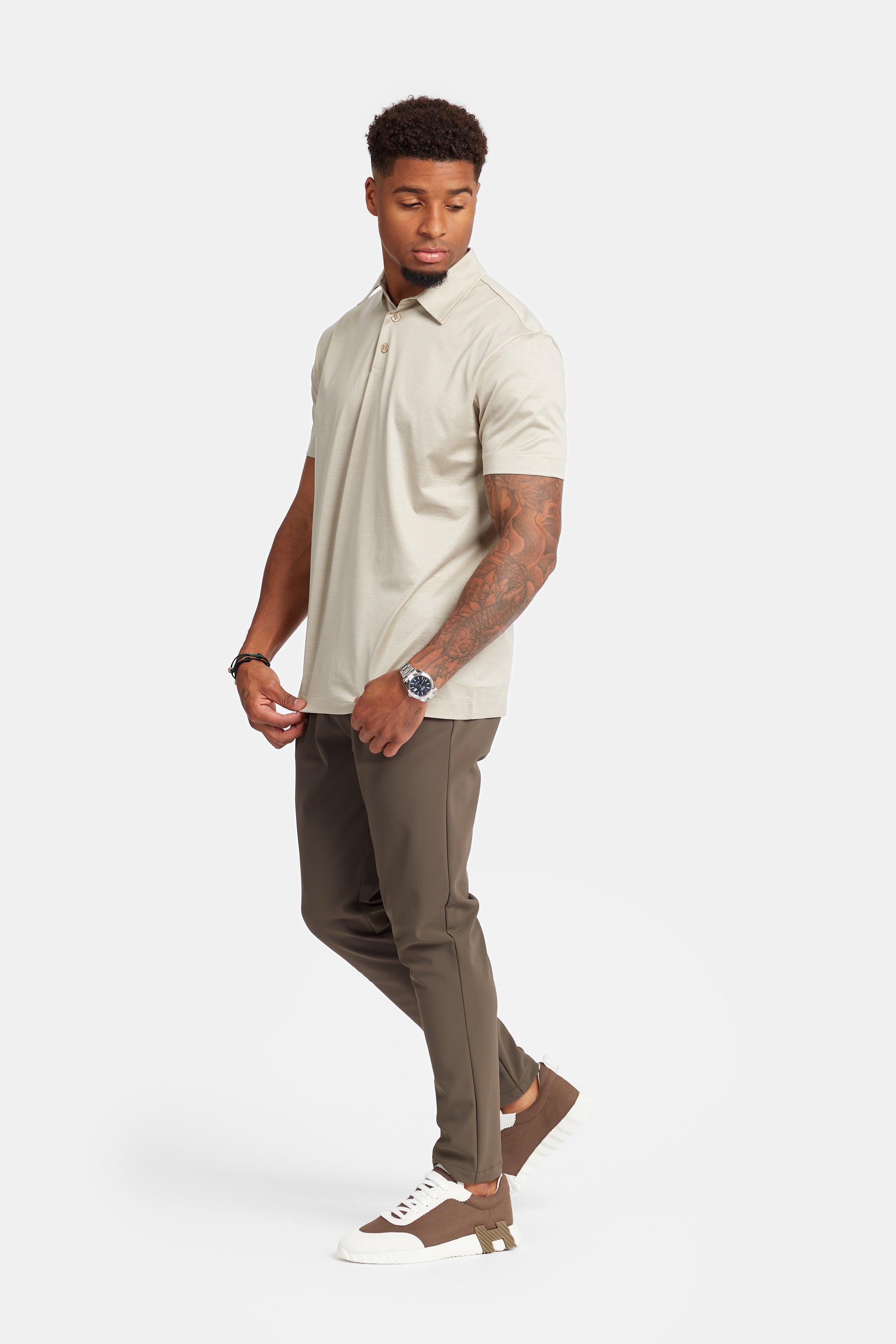 Sandstone Beige Polo Shirt