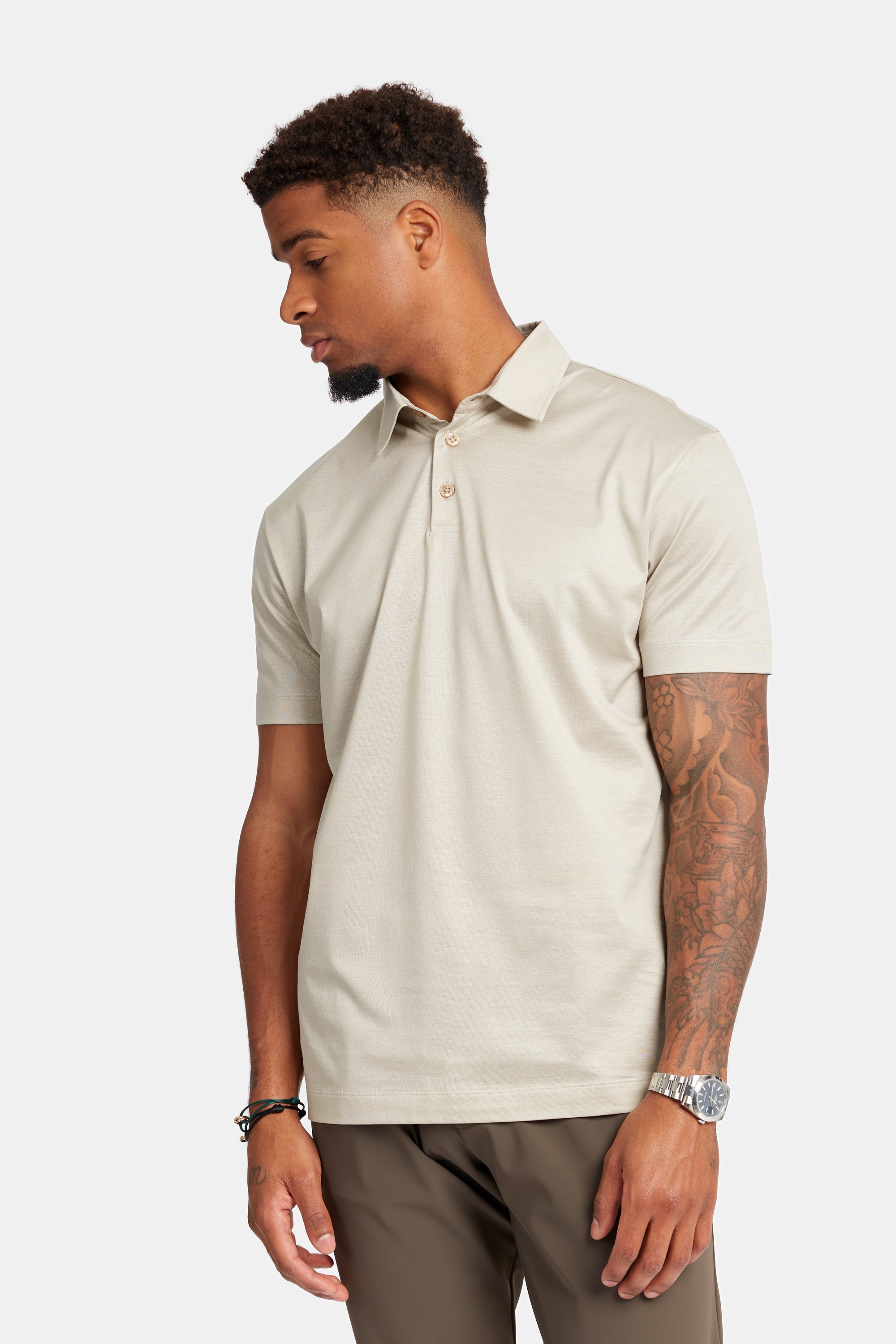 Sandstone Beige Polo Shirt