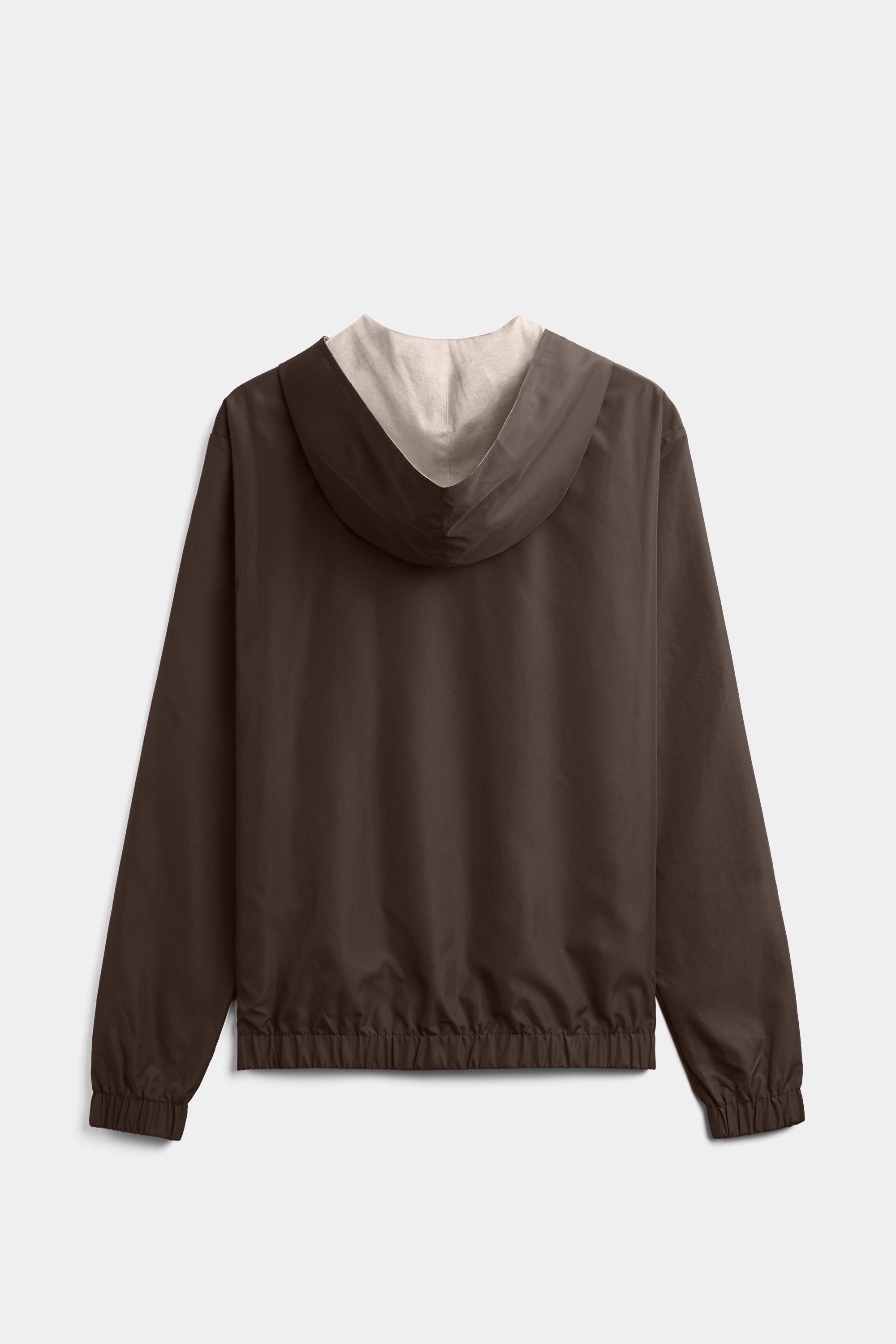 Mocha Brown Hooded Blend Jacket