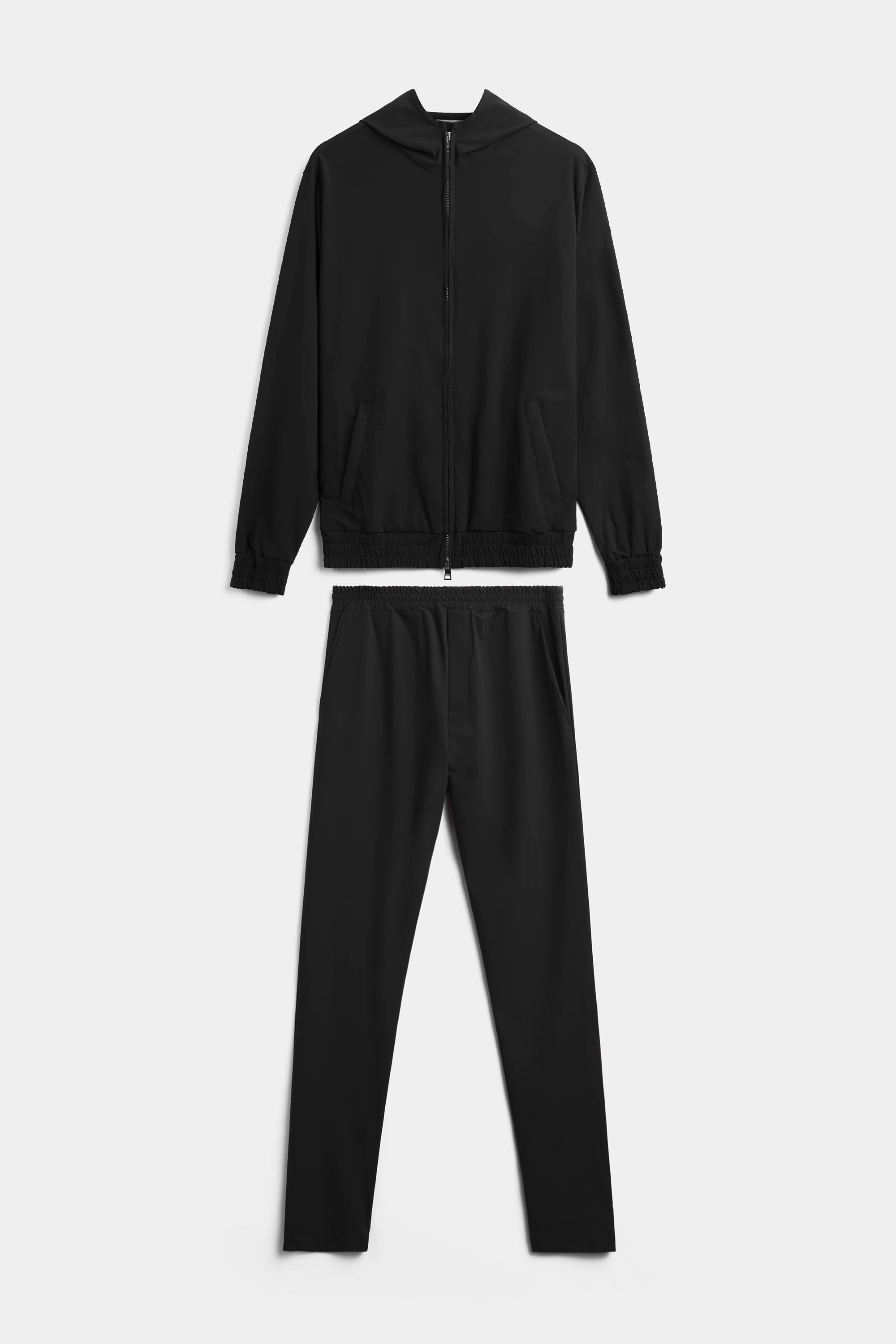 Onyx Black Hooded Tech Suit
