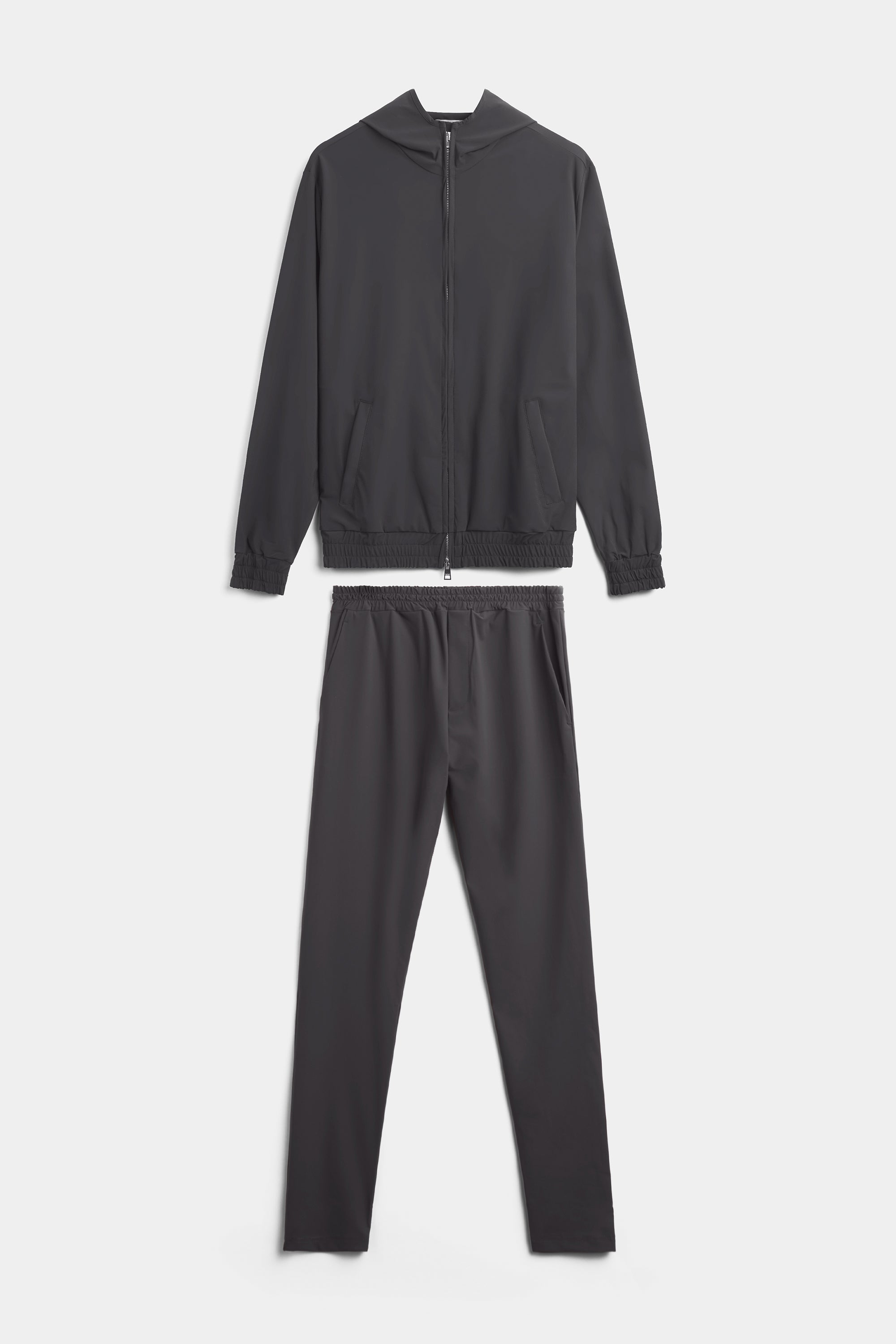 Slate Grey Hooded Tech Suit