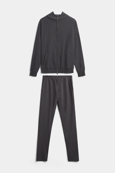 Slate Grey Hooded Tech Suit