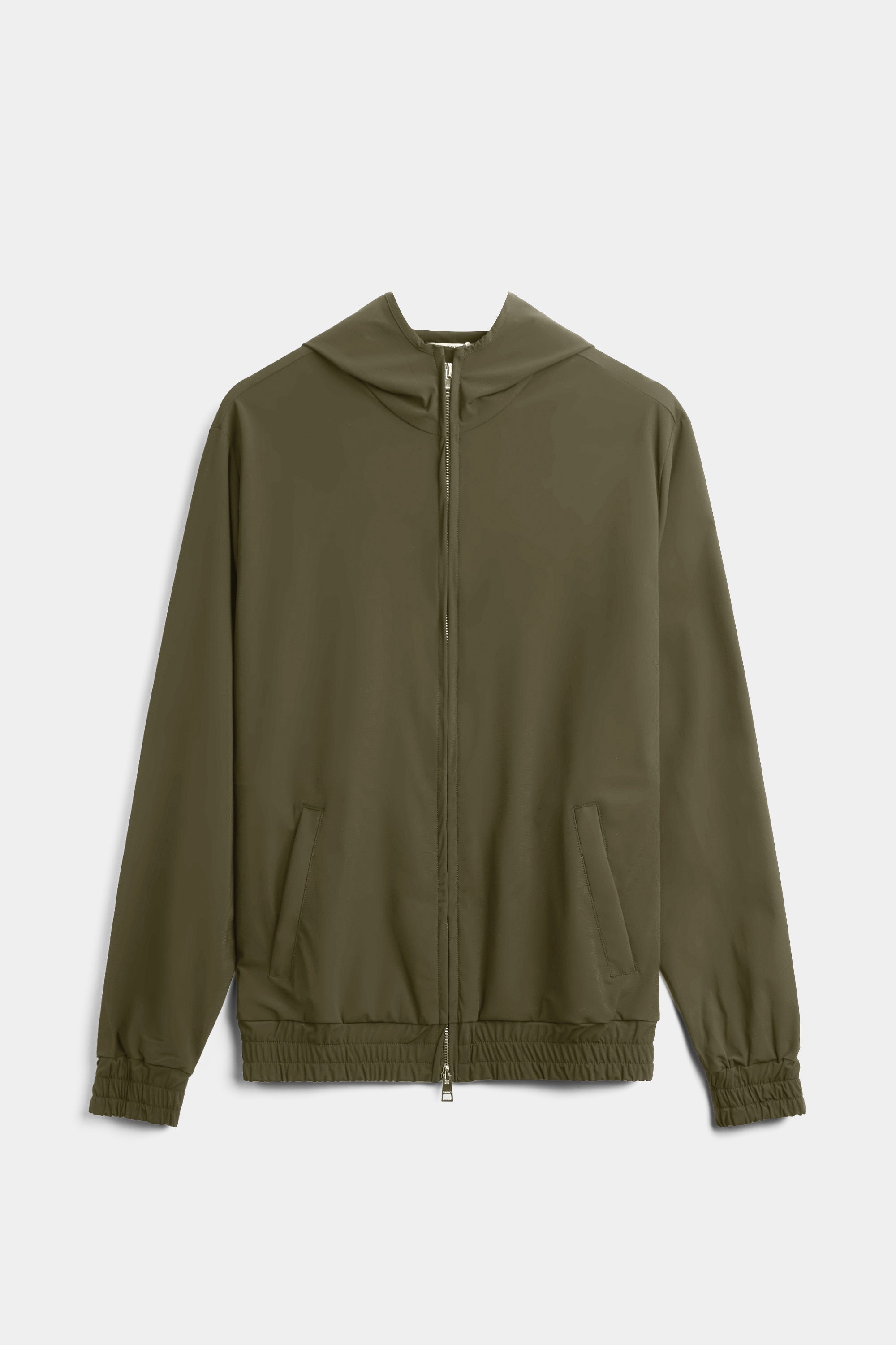 Dark Green Hooded Tech Vest