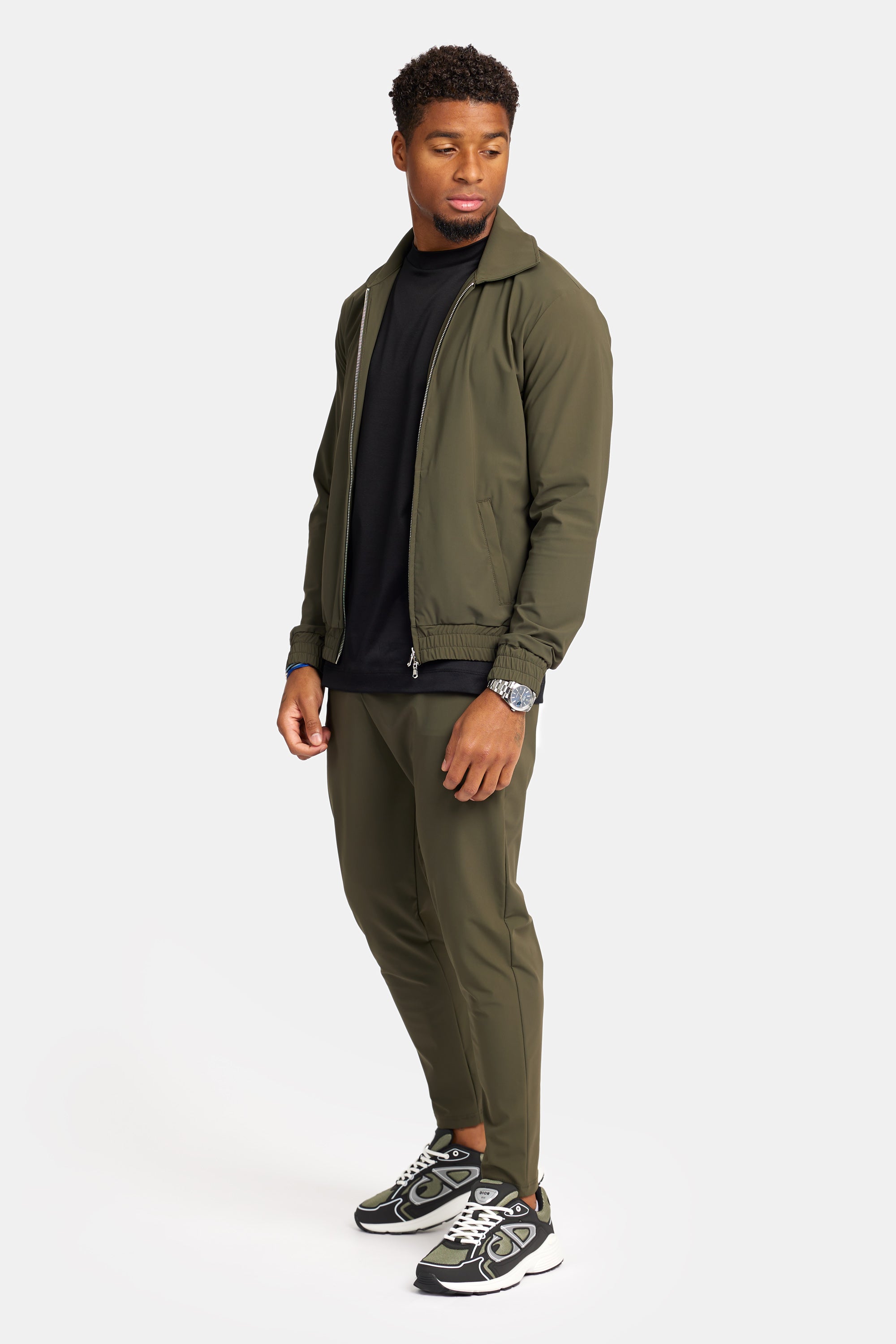 Dark Green Tech Pants