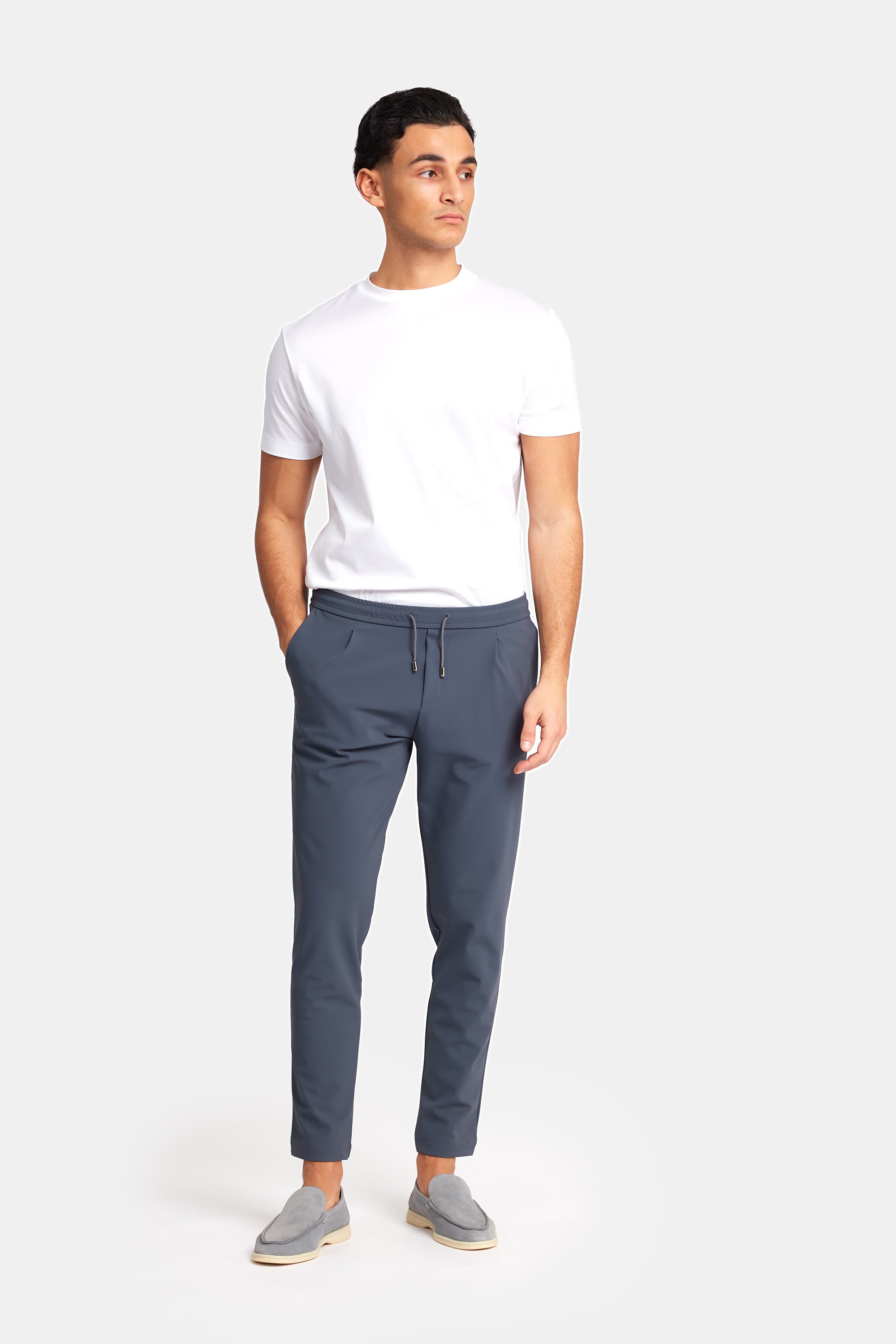 Steel Grey Smart Pants