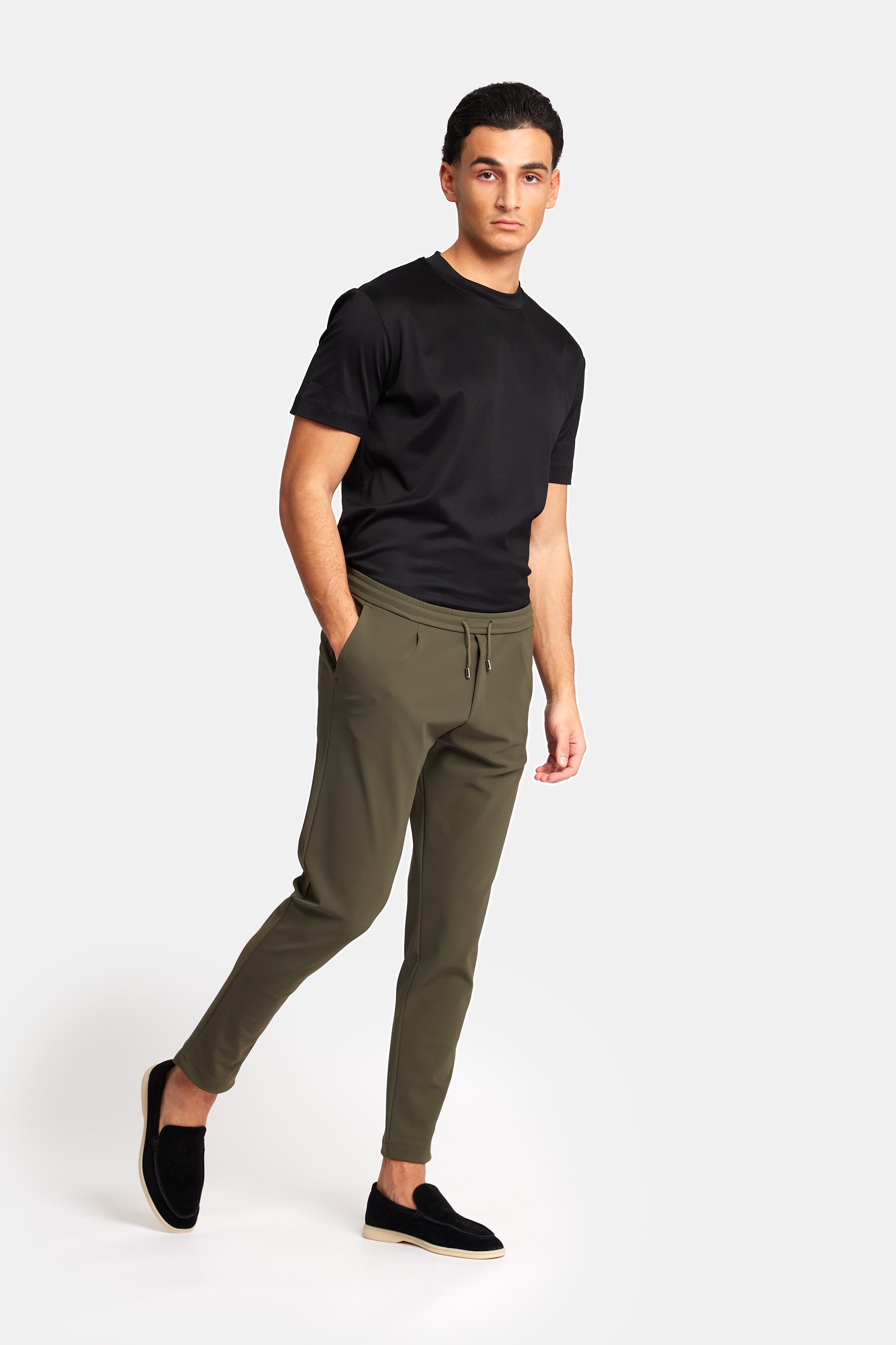 Dark Green Smart Pants