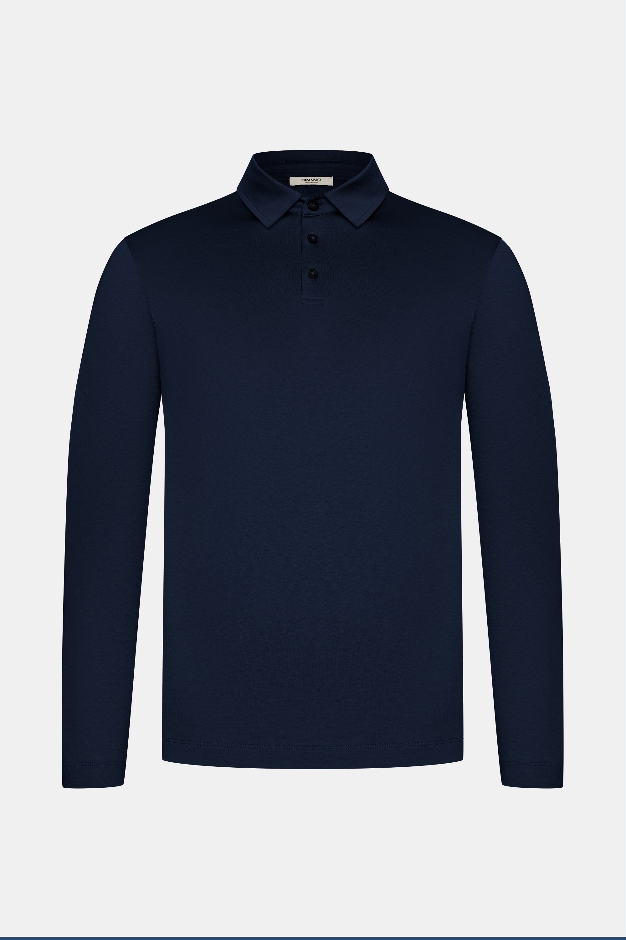 Midnight Blue Polo Shirt Long Sleeve