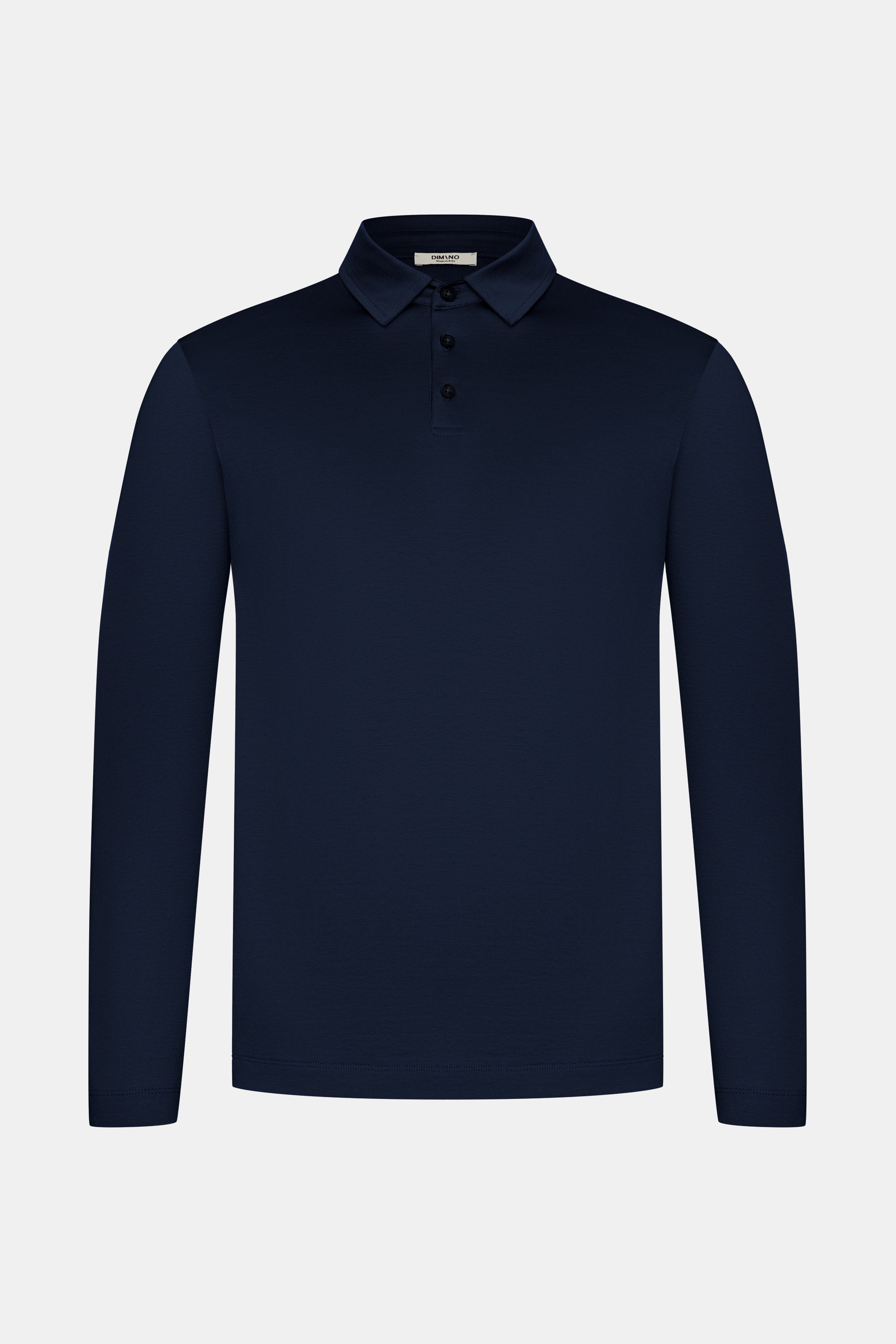 Midnight Blue Polo Shirt Long Sleeve