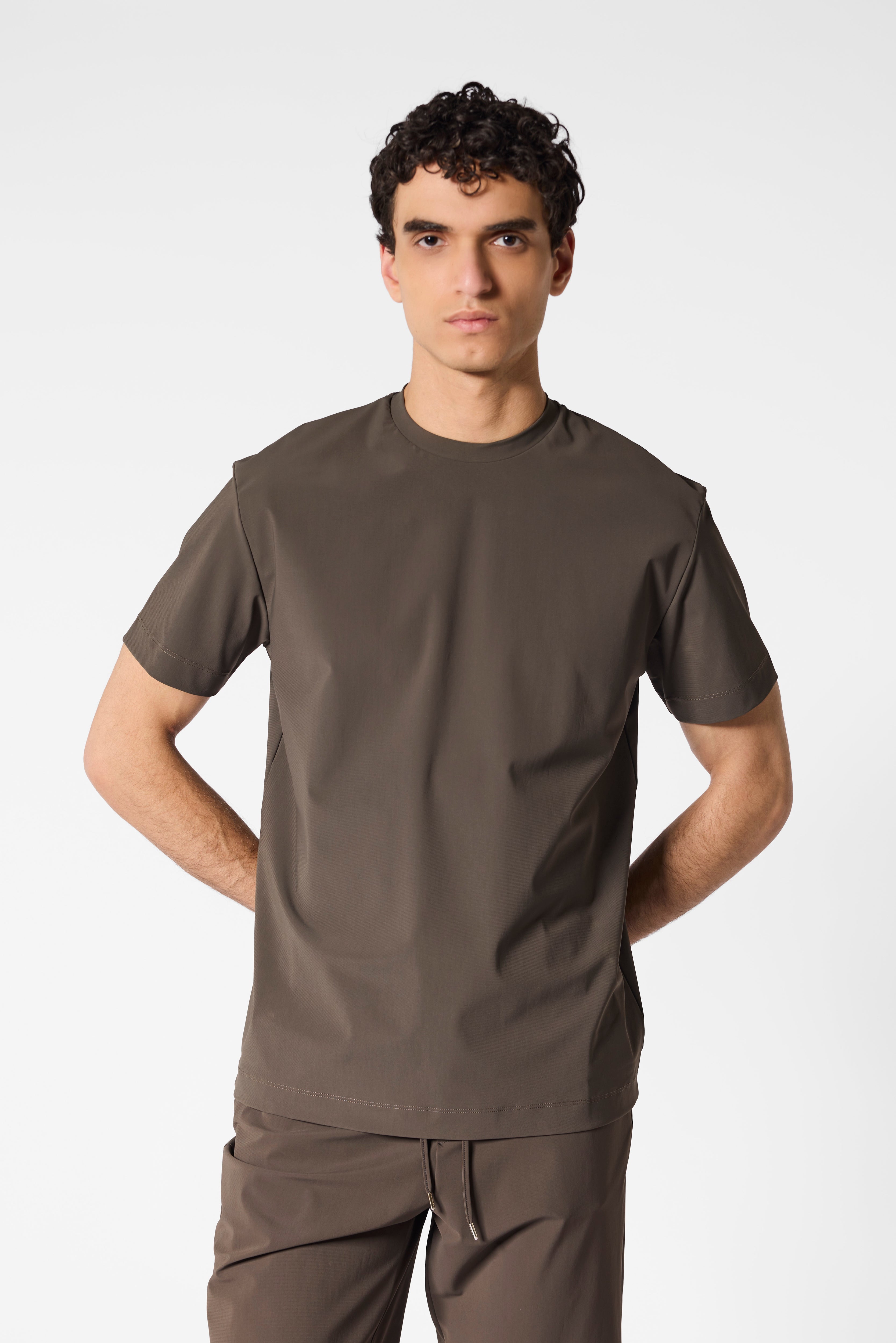 Mocha Brown Tech T-shirt