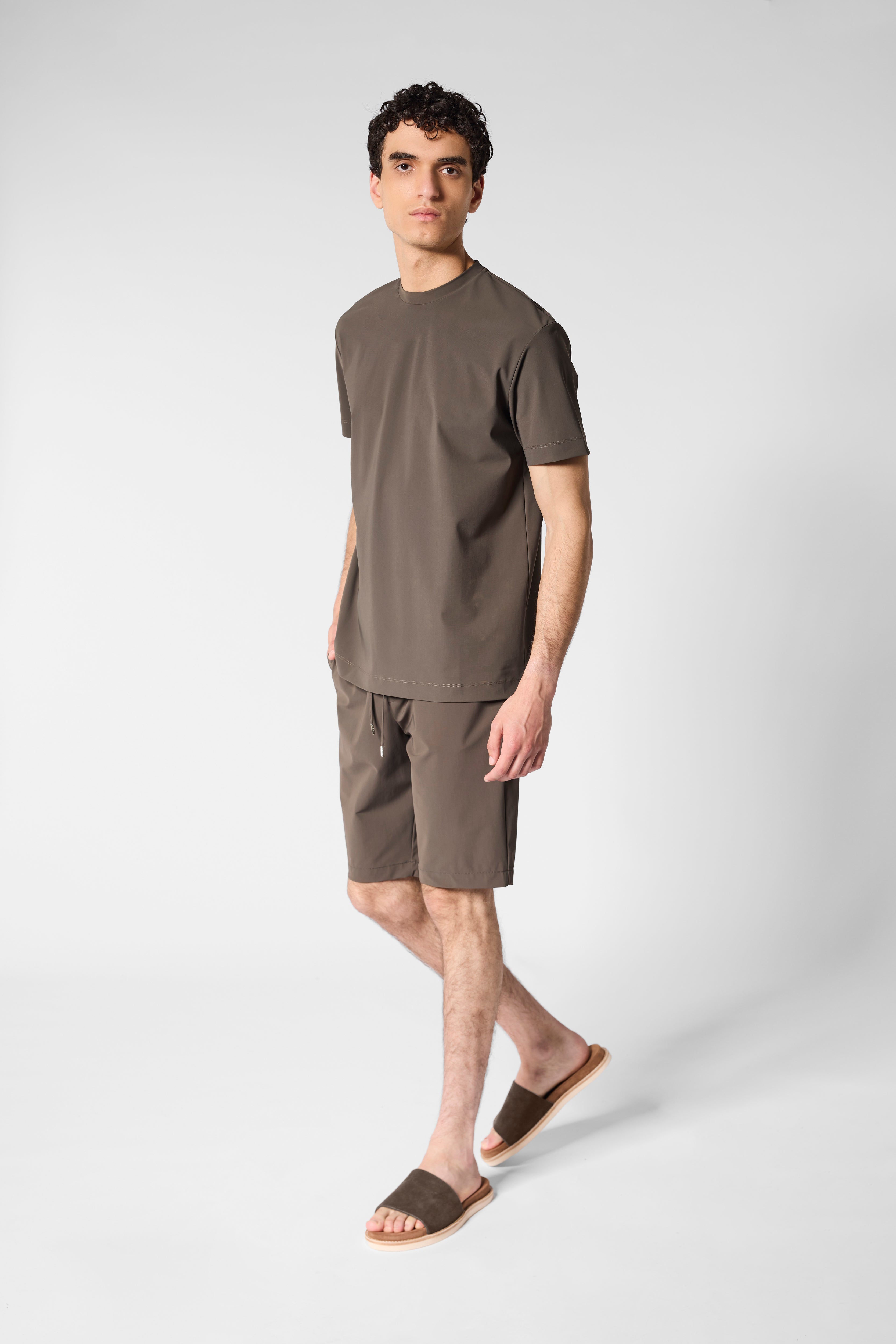 Mocha Brown Tech T-shirt