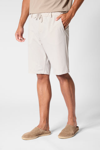 Ivory White Tech Shorts