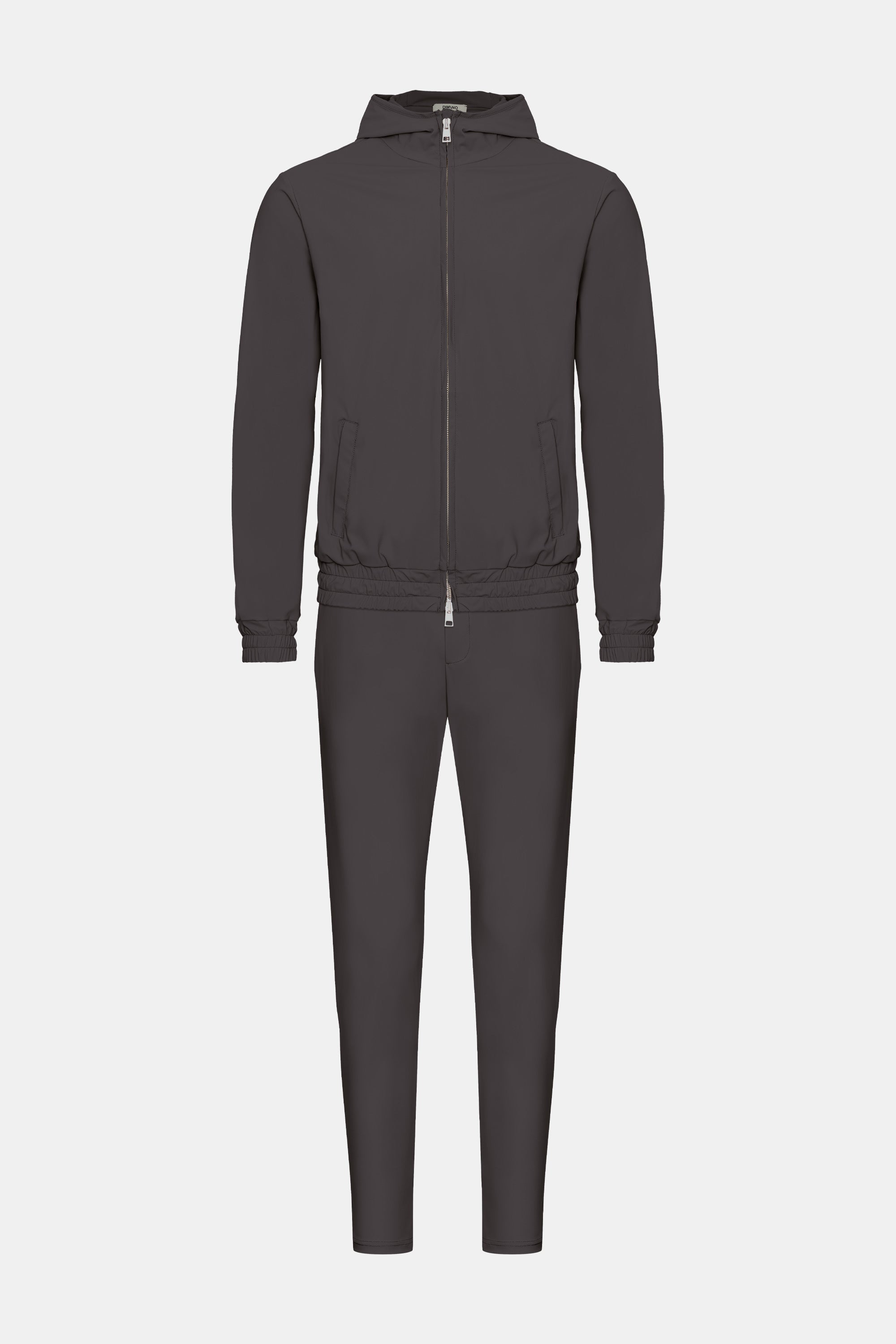 Slate Grey Hooded Tech Suit 