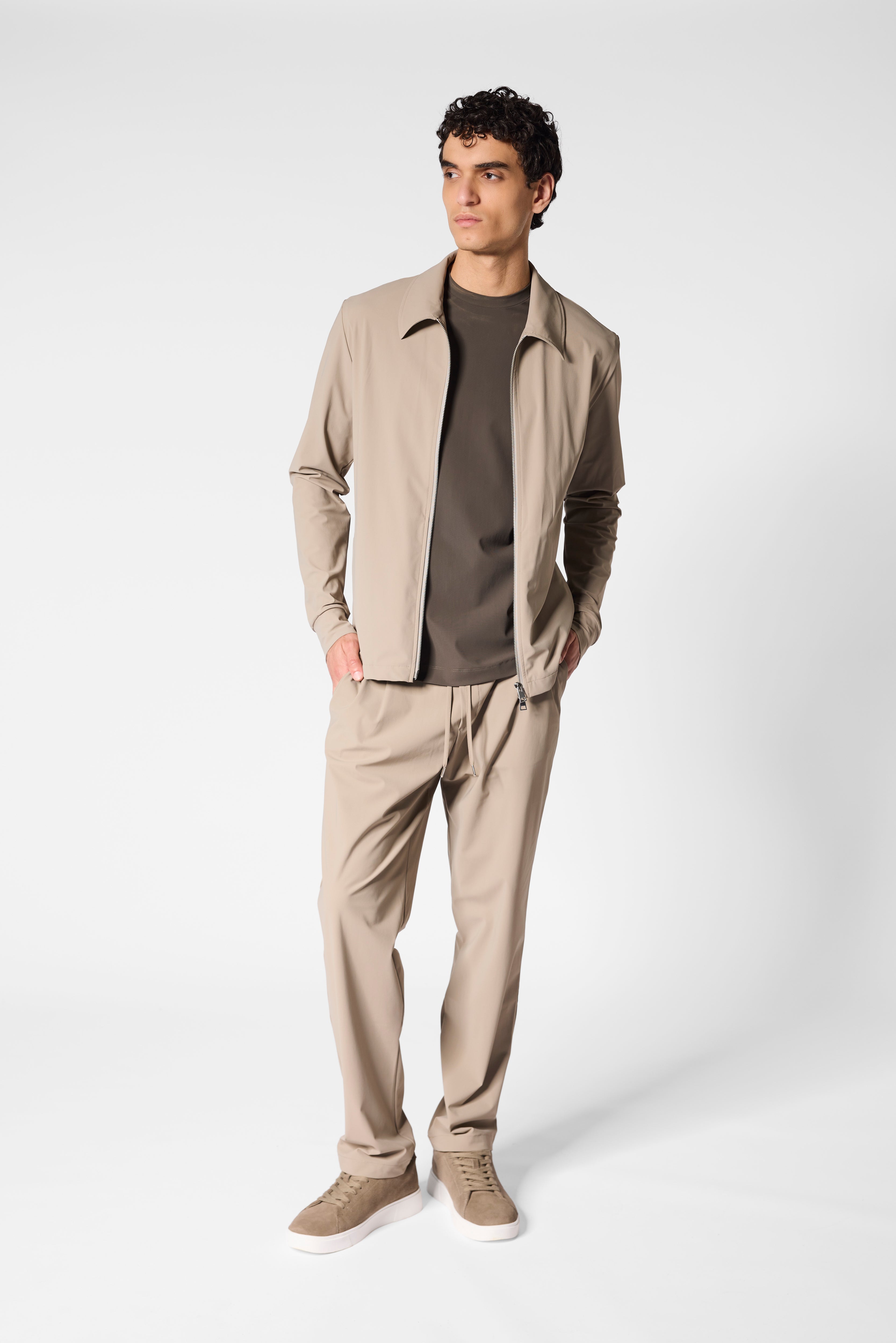 Light Beige Signature Tech Suit