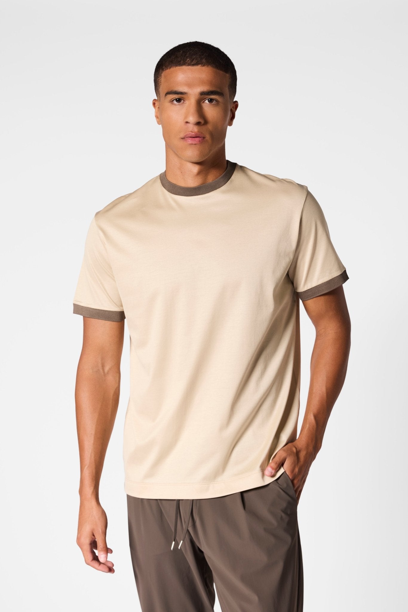 Camel Beige Milano T-shirt - DIMANO
